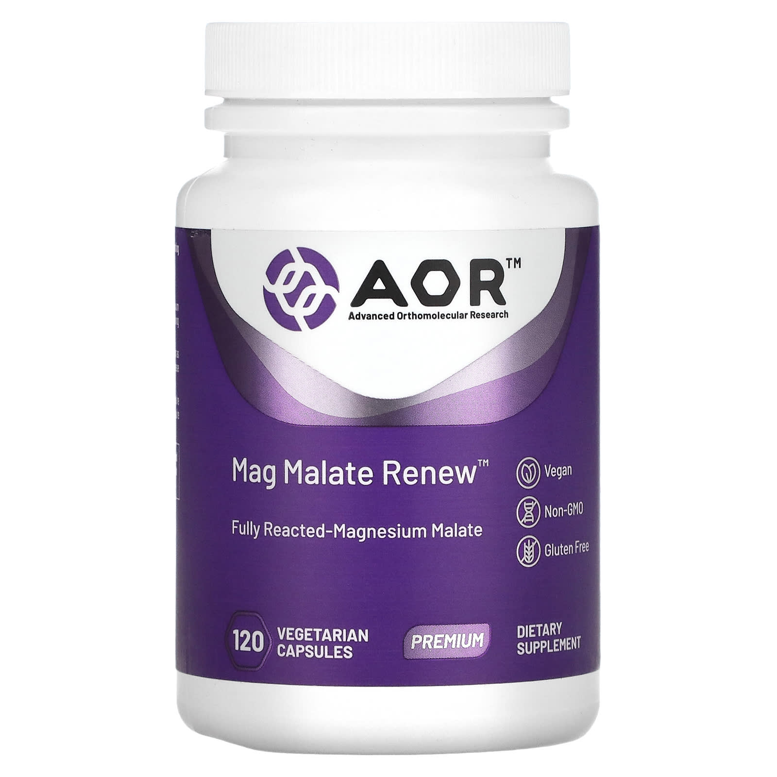 Advanced Orthomolecular Research AOR Mag Malate Renew 120 растительных капсул 5190₽