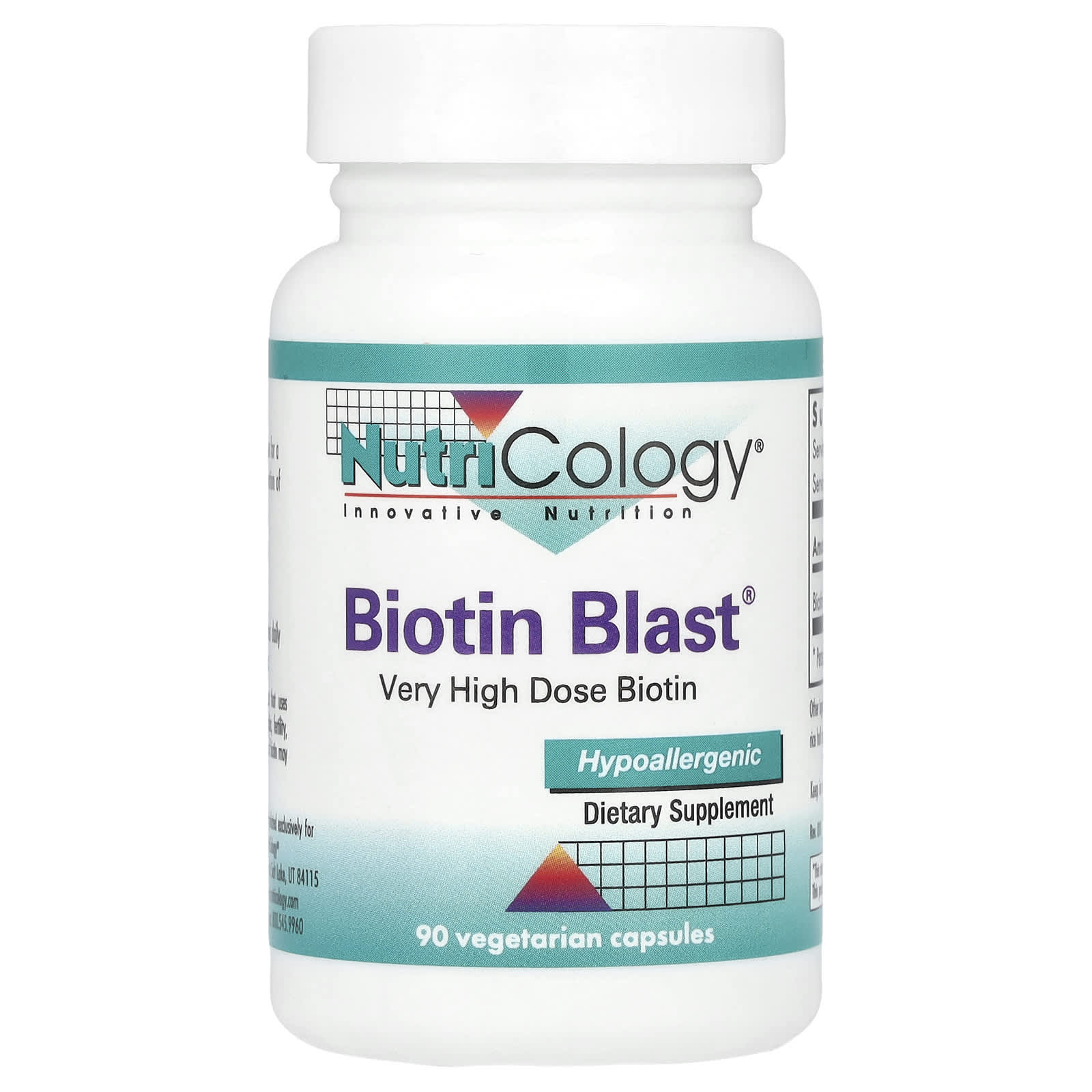 Nutricology Biotin Blast 90 вегетарианских капсул 11590₽