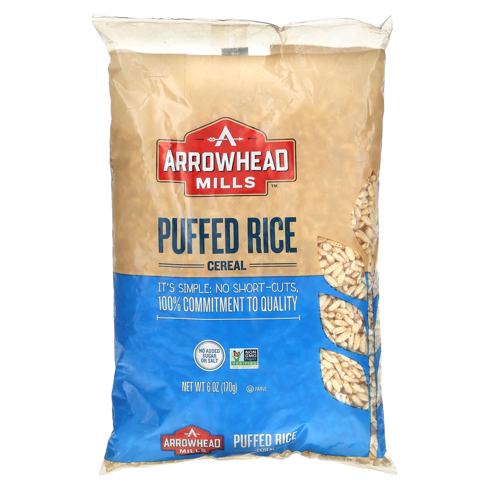 Arrowhead Mills, Puffed Rice Cereal, 6 oz (170 g)