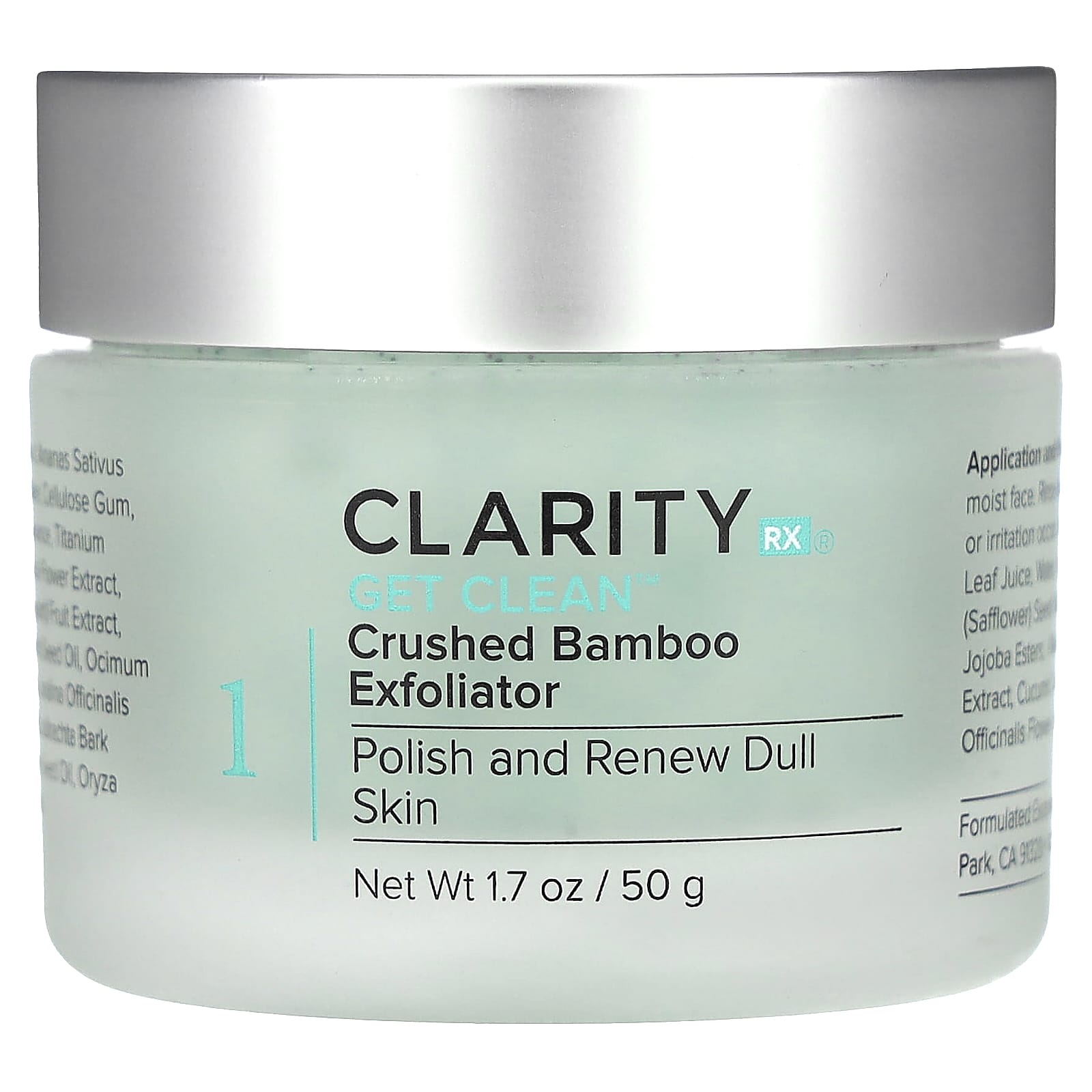 ClarityRx Get Clean эксфолиант из измельченного бамбука 50 г 17 унции 4090₽