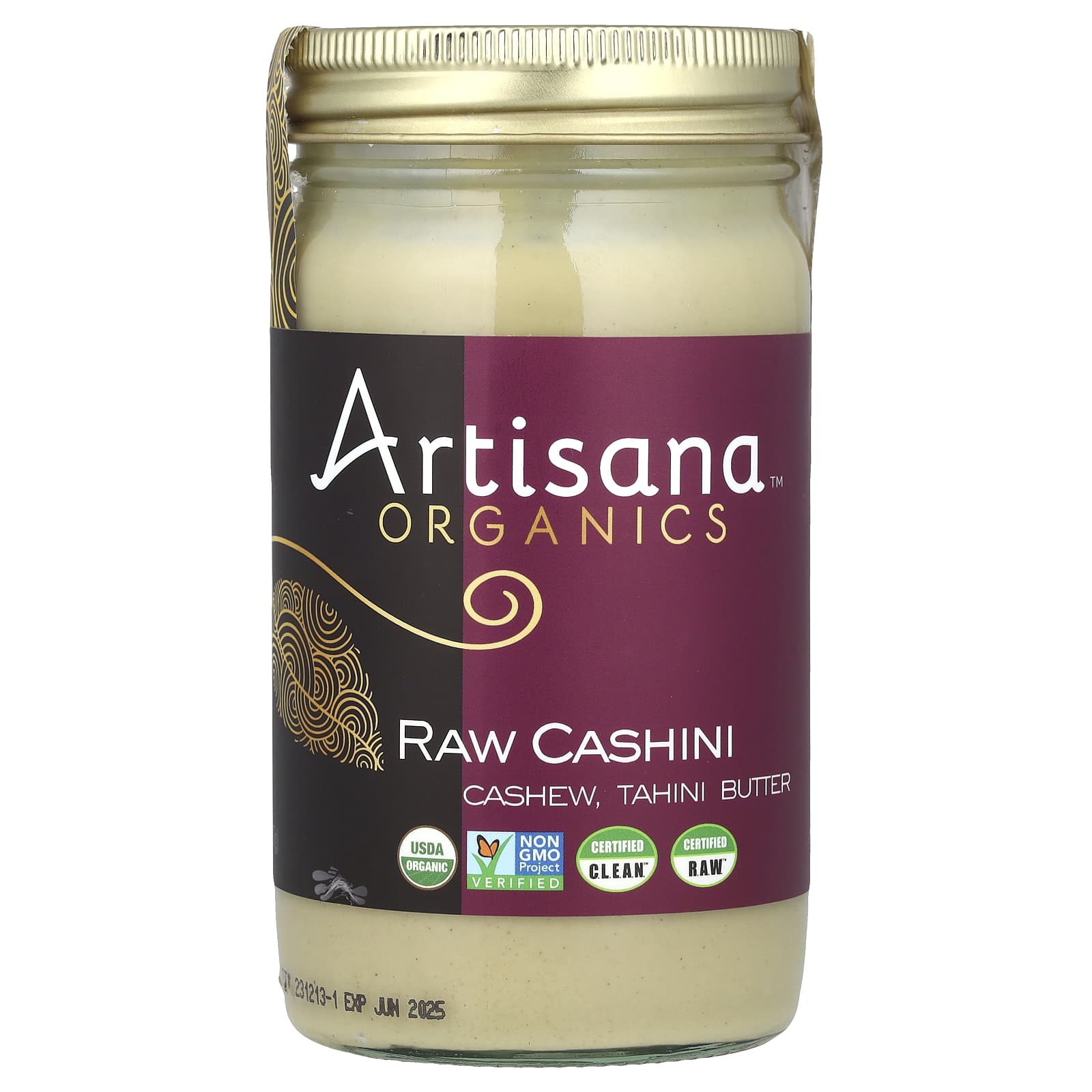 Artisana, Organics, Raw Cashini, кешью, масло тахини, 397 г (14 унций)