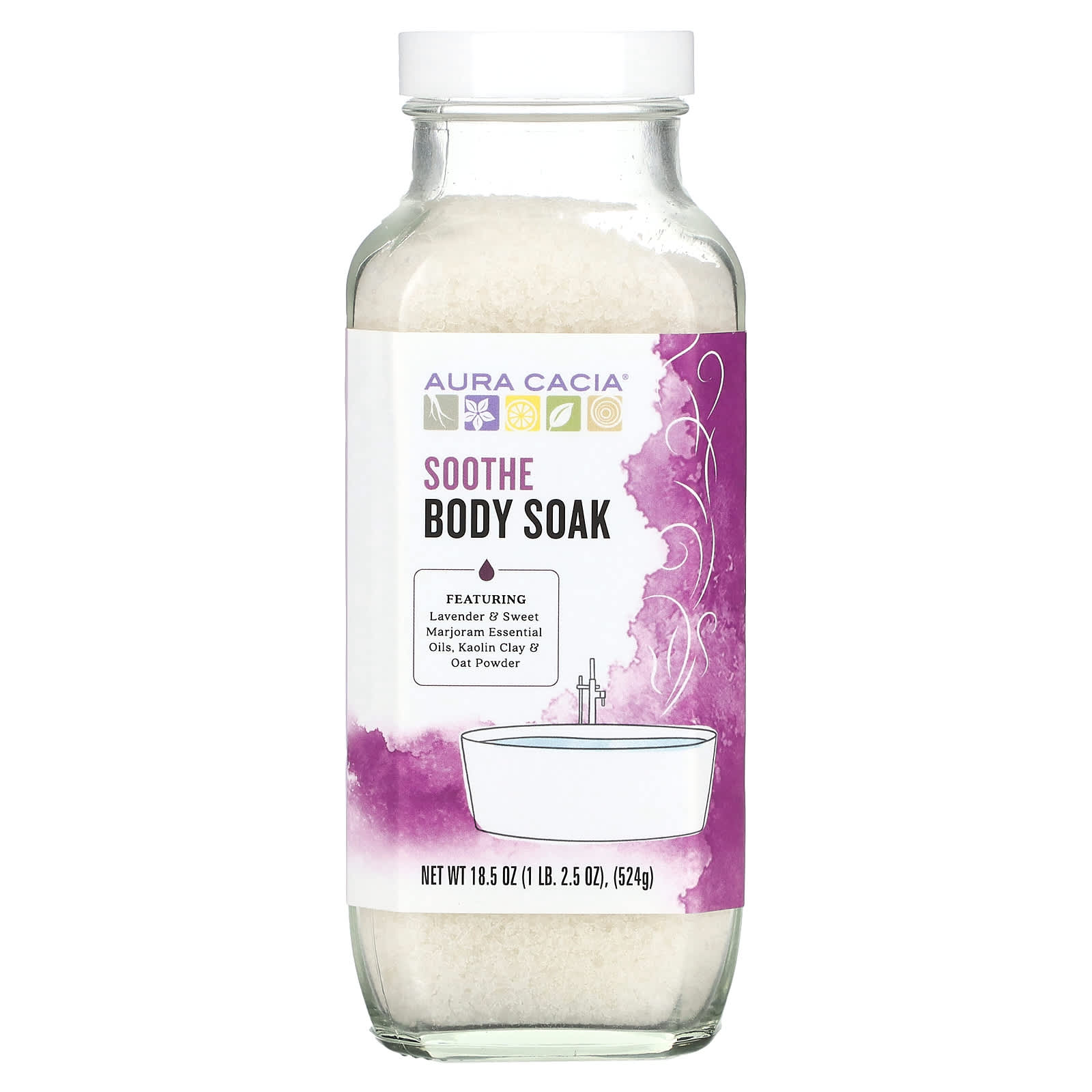 Aura Cacia, Body Soak, Soothe, 524 г (18,5 унции)