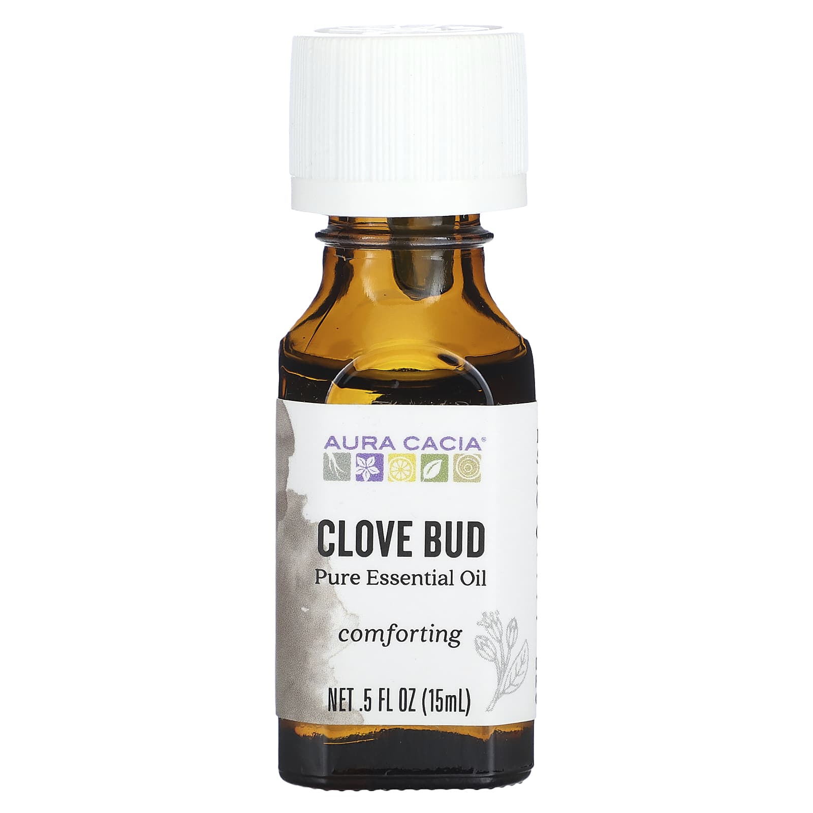 Aura Cacia, чистое эфирное масло, бутоны гвоздики, 15 мл (0,5 жидк. унции)