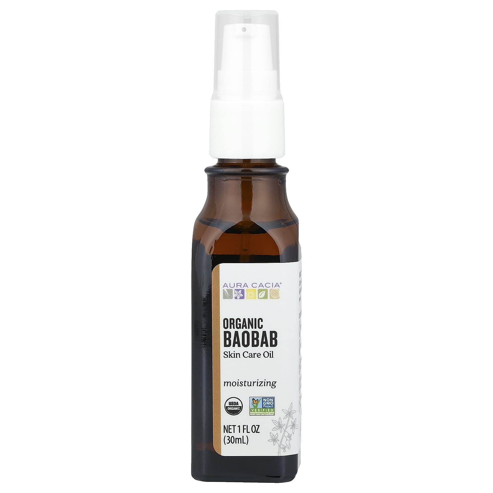 Aura Cacia, Органическое масло баобаба, масло для ухода за кожей, 30 мл (1 жидк. Унция)