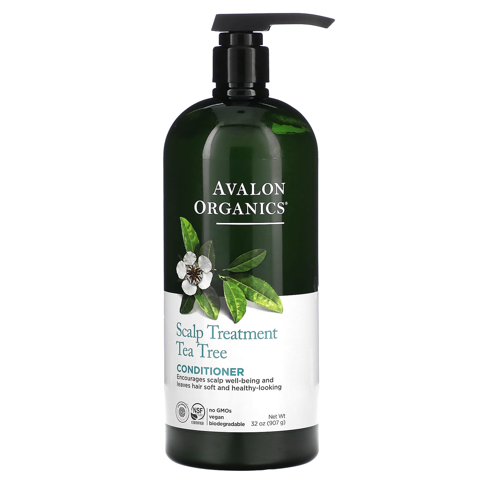 Avalon Organics, Кондиционер для ухода за кожей головы, чайное дерево, 907 г (32 унции)
