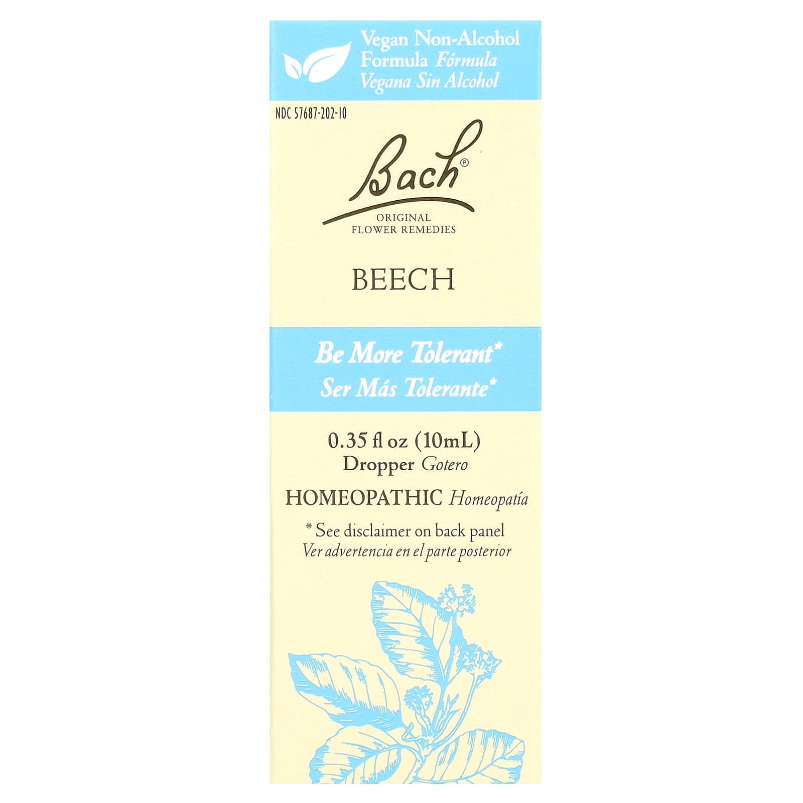 Bach, Original Flower Remedies, бук, 10 мл (0,35 жидк. унции)