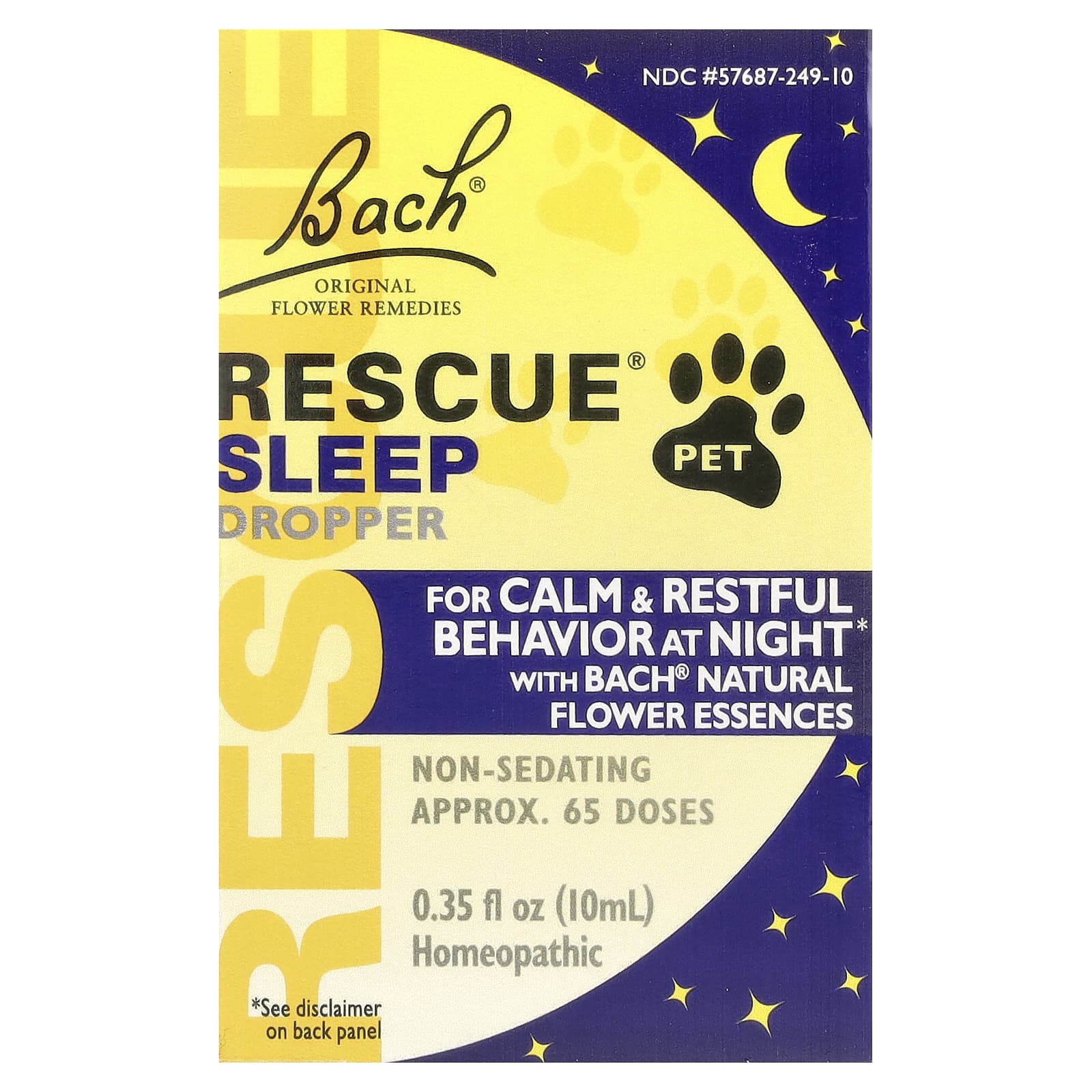 Bach, Rescue® Pet, пипетка для сна, 10 мл (0,35 жидк. Унции)