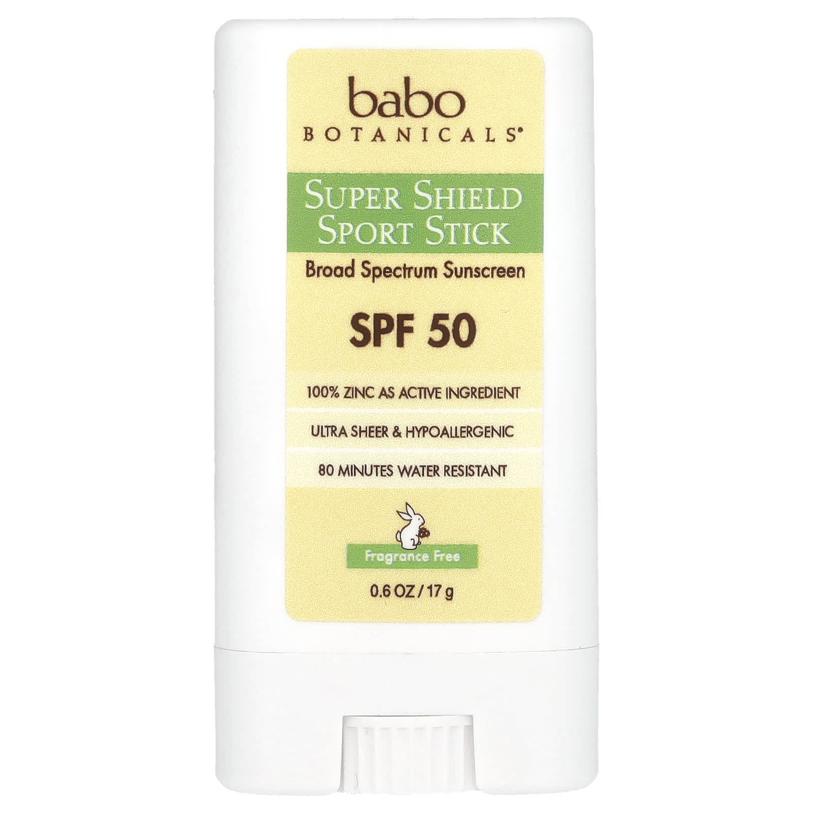 Babo Botanicals Super Shield Sport стик SPF 50 без отдушек 17 г 06 унции 2290₽