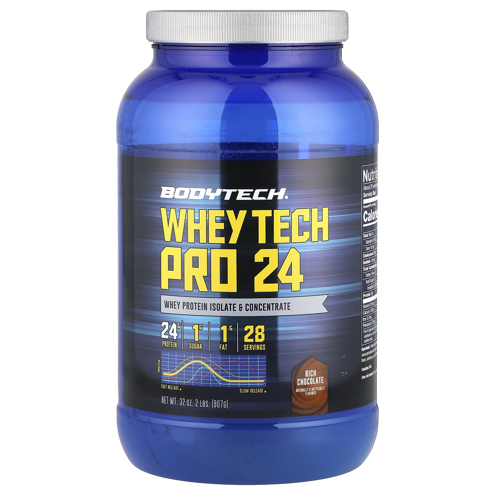 BodyTech Whey Tech Pro 24 насыщенный шоколад 907 г 2 фунта 8990₽