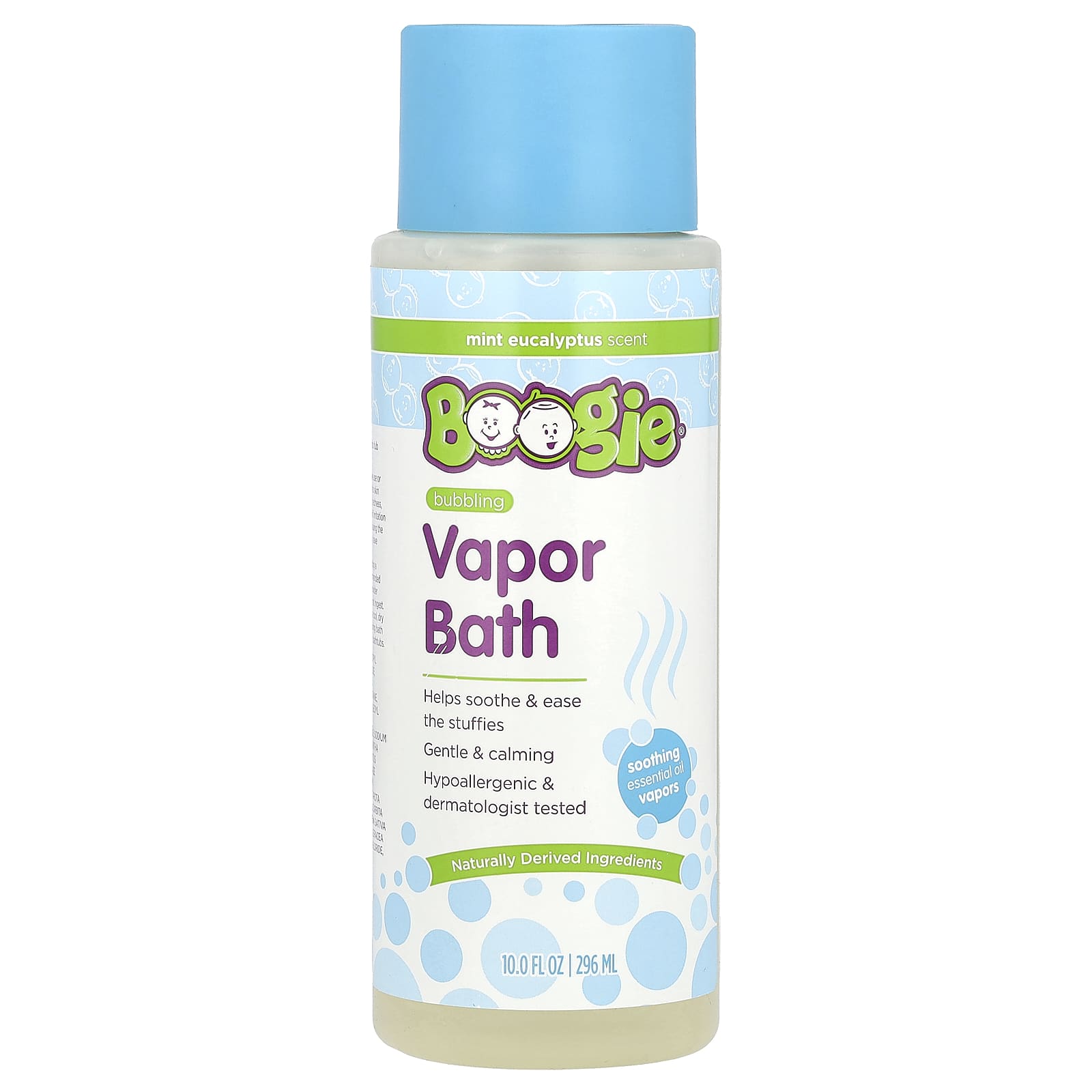 Boogie Wipes, Bubbling Vapor Bath, Mint Eucalyptus, 10 fl oz (296 ml)