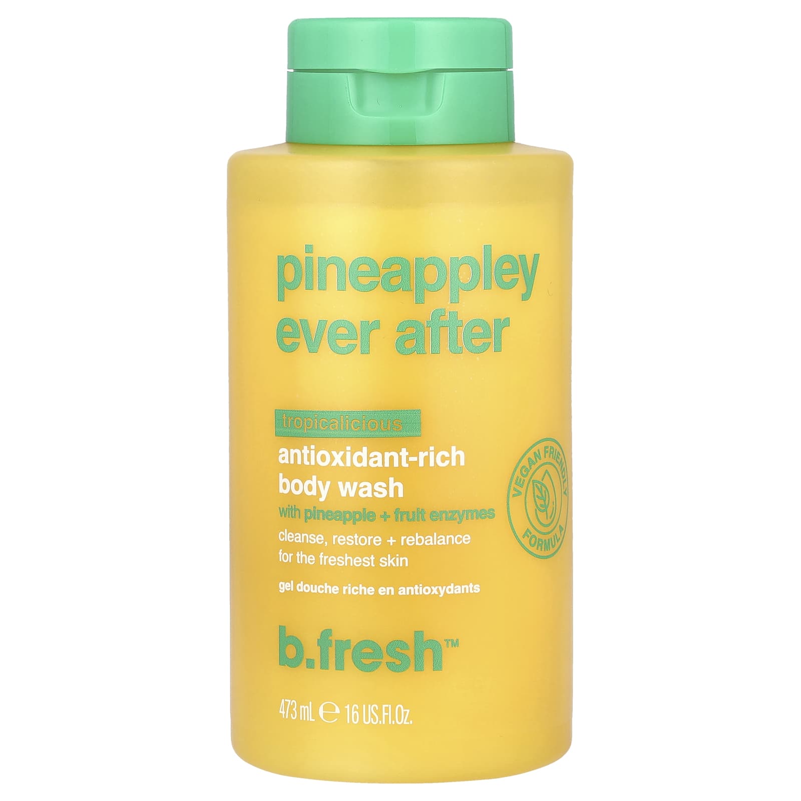 b.fresh, Pineappley Ever After, Antioxidant-Rich Body Wash, Tropicalicious, 16 fl oz (473 ml)