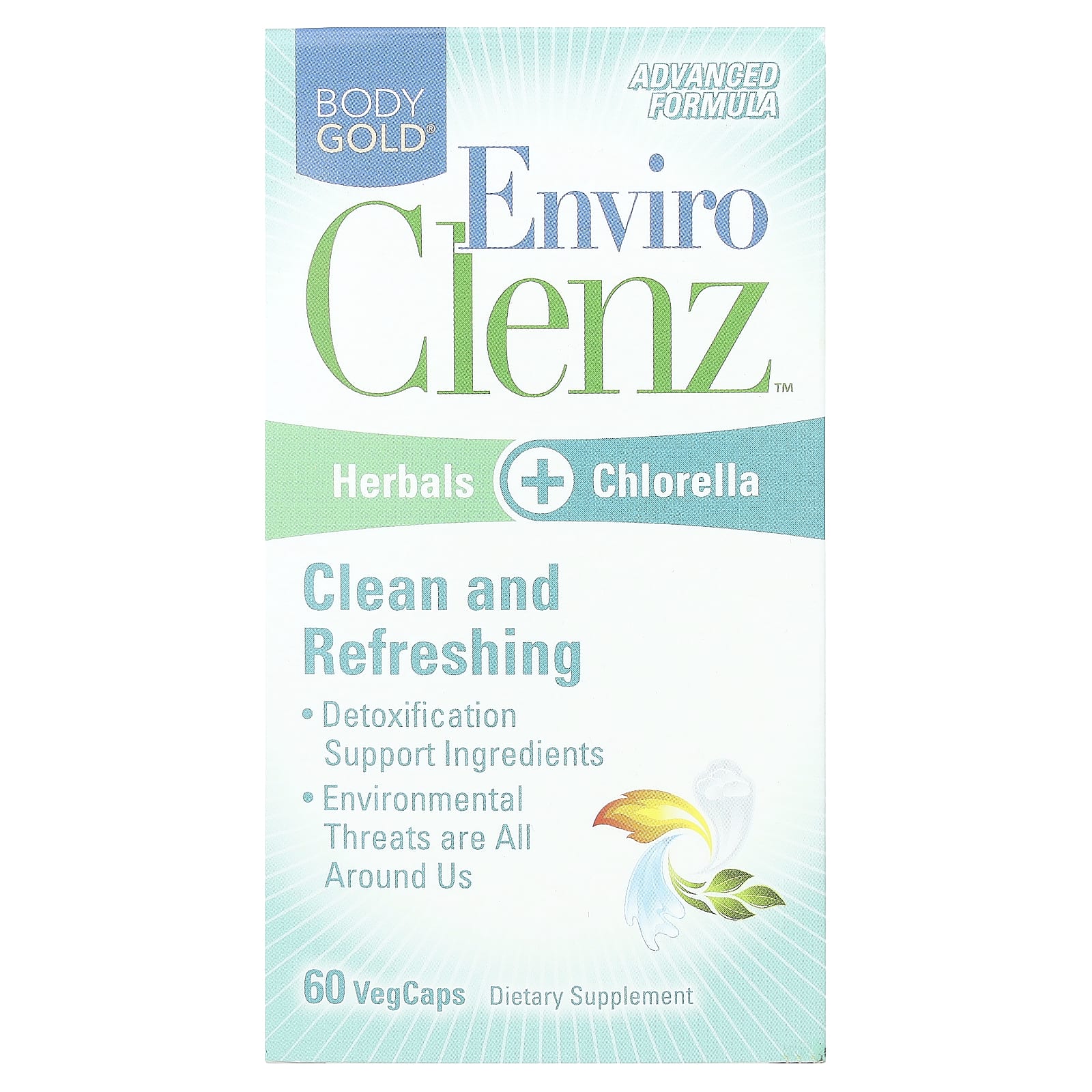 BodyGold, Enviro Clenz, 60 растительных капсул