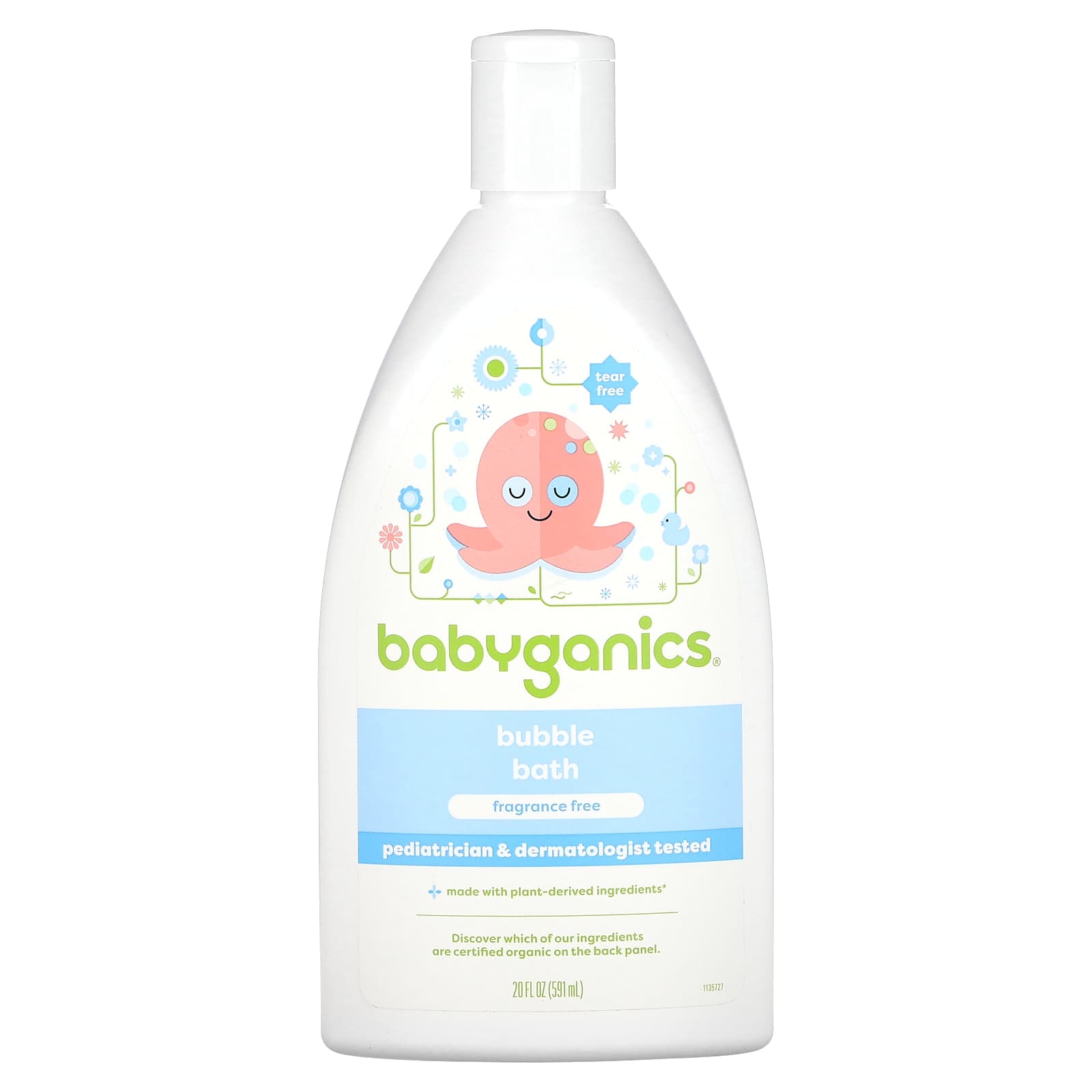 Babyganics Жемчужная ванна без отдушек 591 мл 20 жидк Унций 2990₽