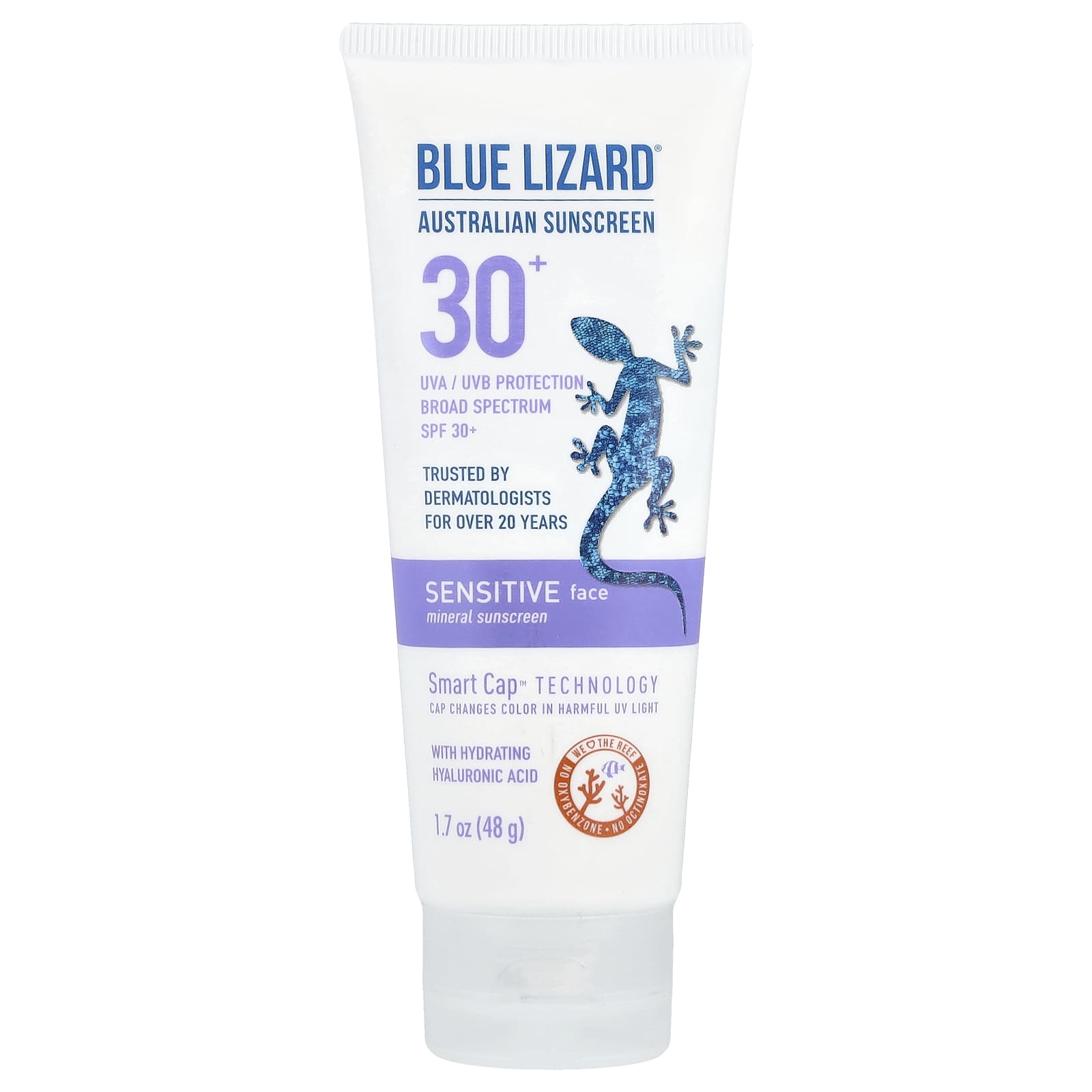 Blue Lizard Australian Sunscreen Минеральное солнцезащитное средство для чувствительной кожи SPF 30 48 г 17 унции 3890₽