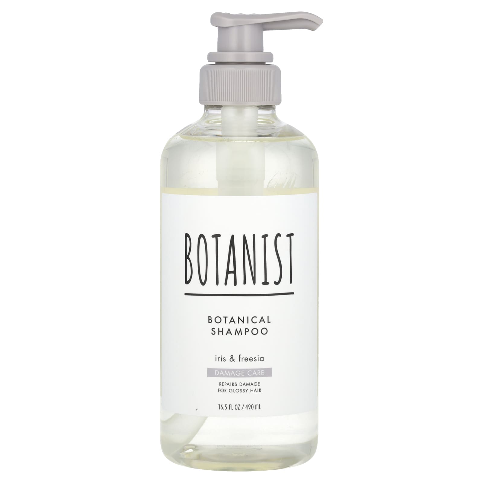 Botanist, растительный шампунь, для ухода за повреждениями, ирис и фрезия, 490 мл (16,5 жидк. унции)