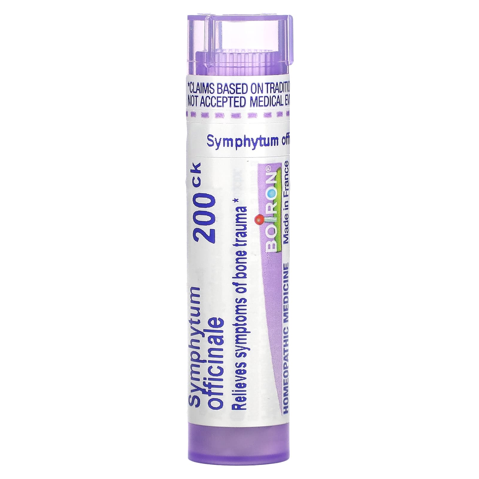 Boiron, Symphytum officinale, 200CK, обезболивающее с костями, примерно 80 гранул