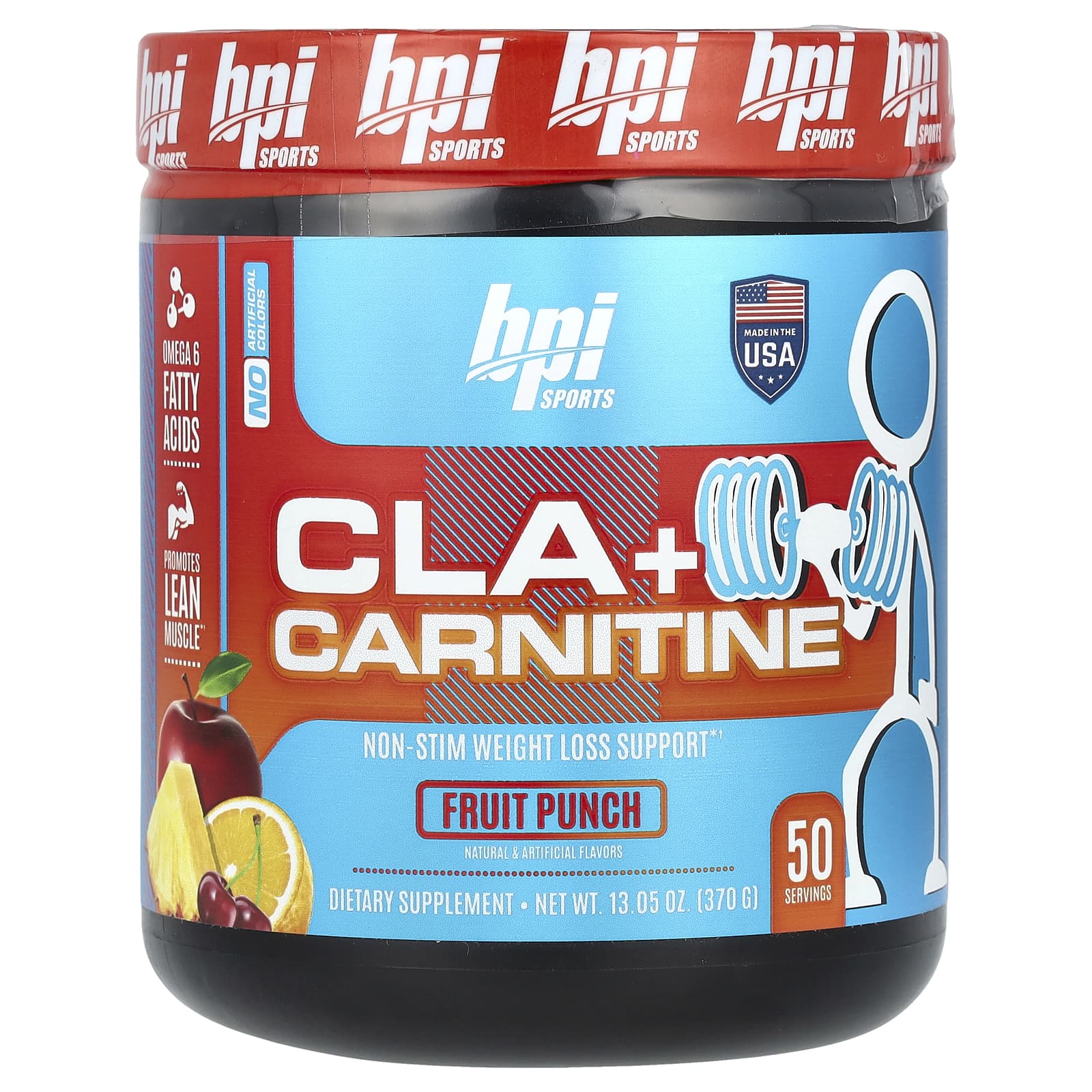 BPI Sports, CLA + карнитин, фруктовый пунш, 370 г (13,05 унции)