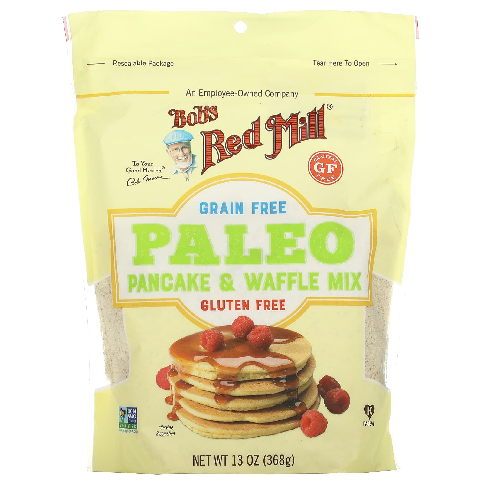 Bobs Red Mill Paleo смесь для блинов и вафель без злаков без глютена 368 г 13 унций 2390₽