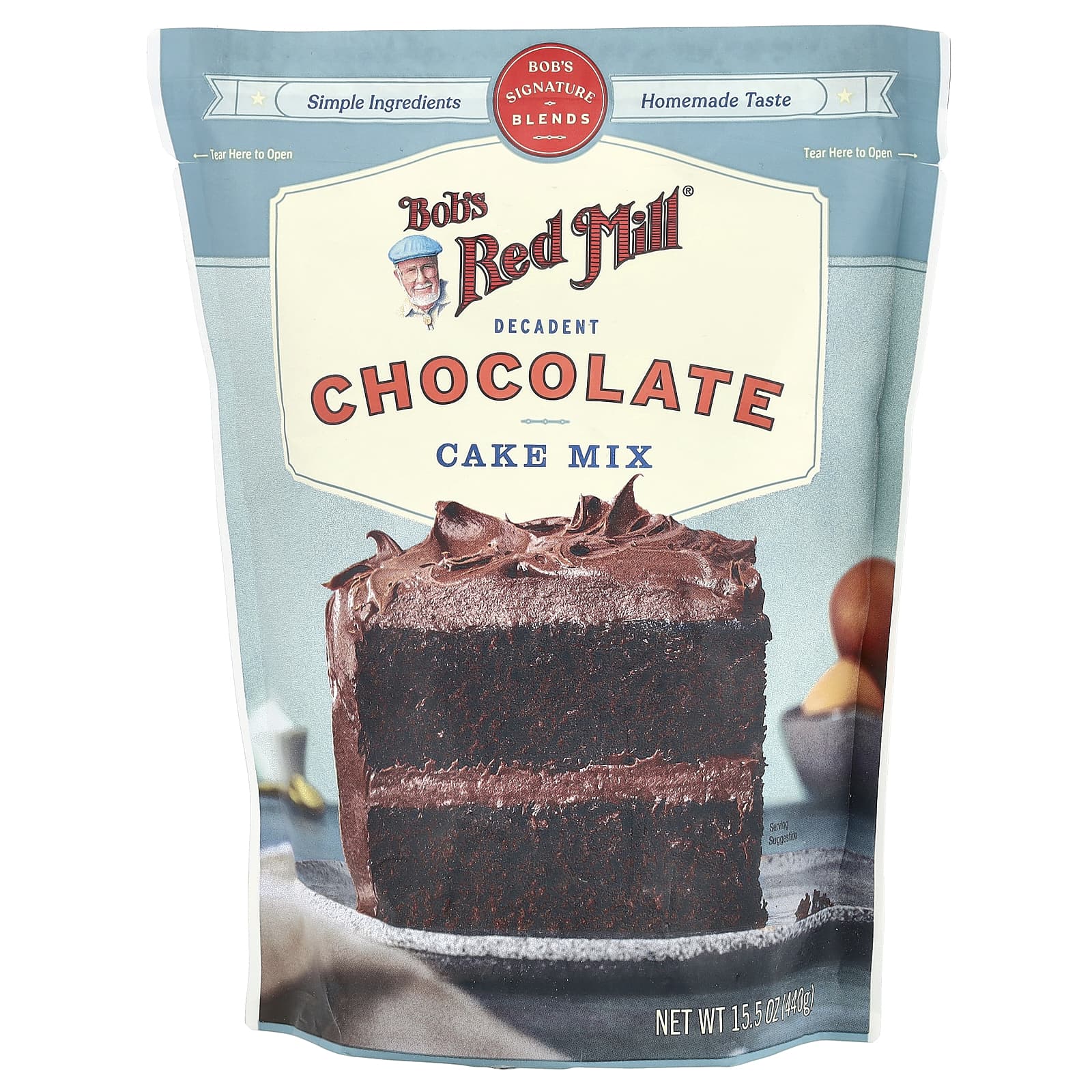 Bob's Red Mill, Decadent, смесь для шоколадного торта, 440 г (15,5 унции)