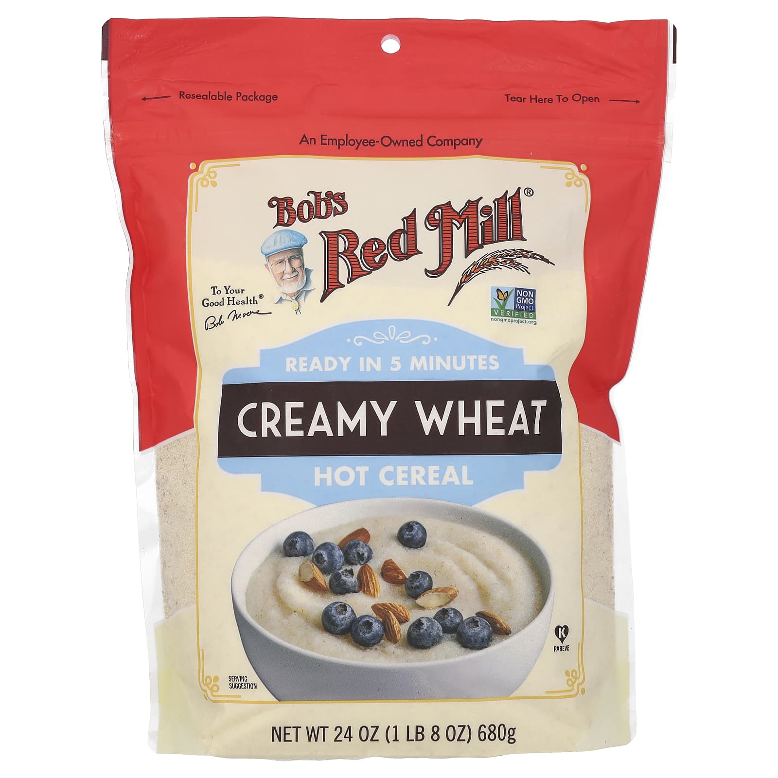 Bob's Red Mill, Пшеничная мука со сливками, 680 г (24 унции)