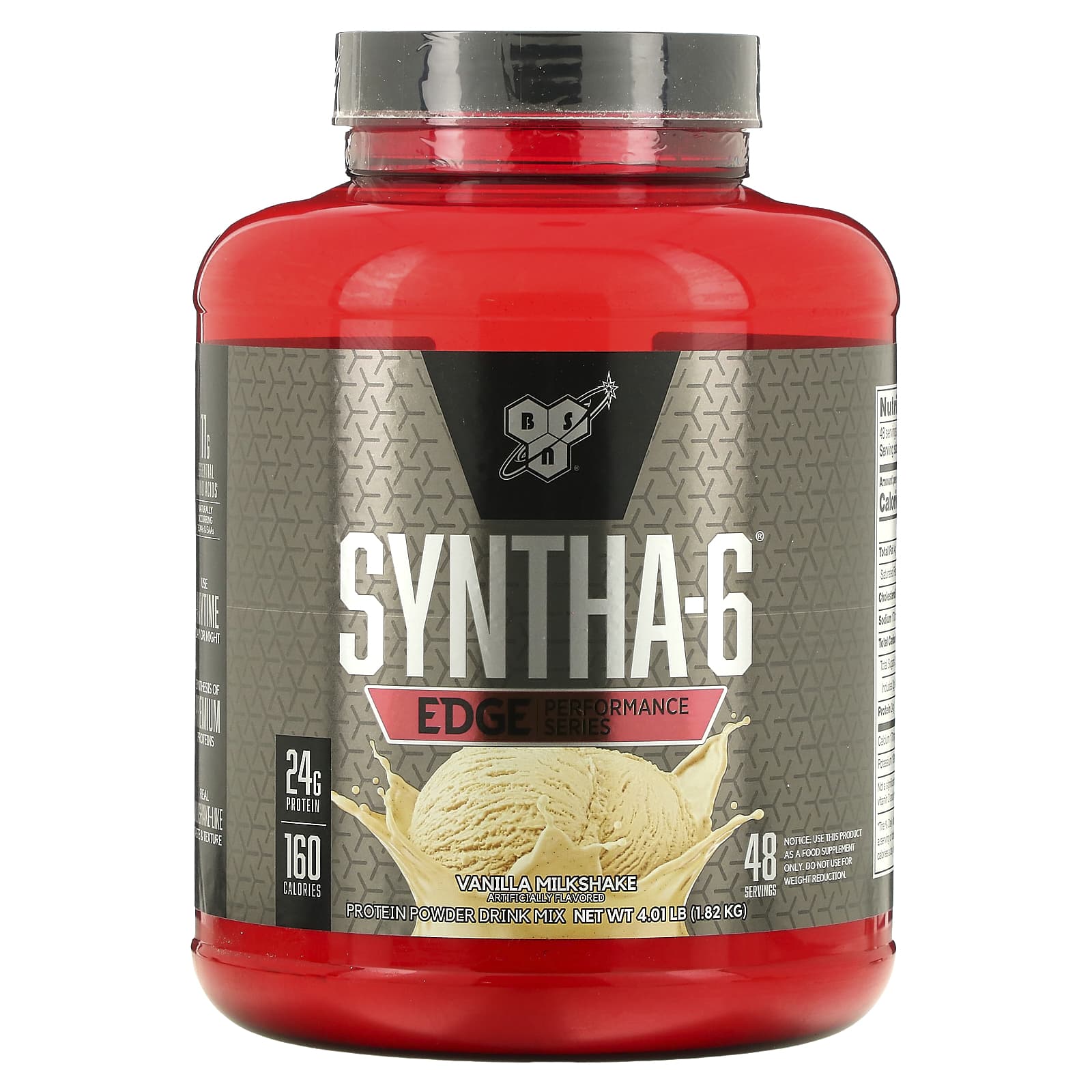 BSN Syntha-6 Edge сухая протеиновая смесь вкус ванильного молочного коктейля 386 фунта 175кг 12990₽