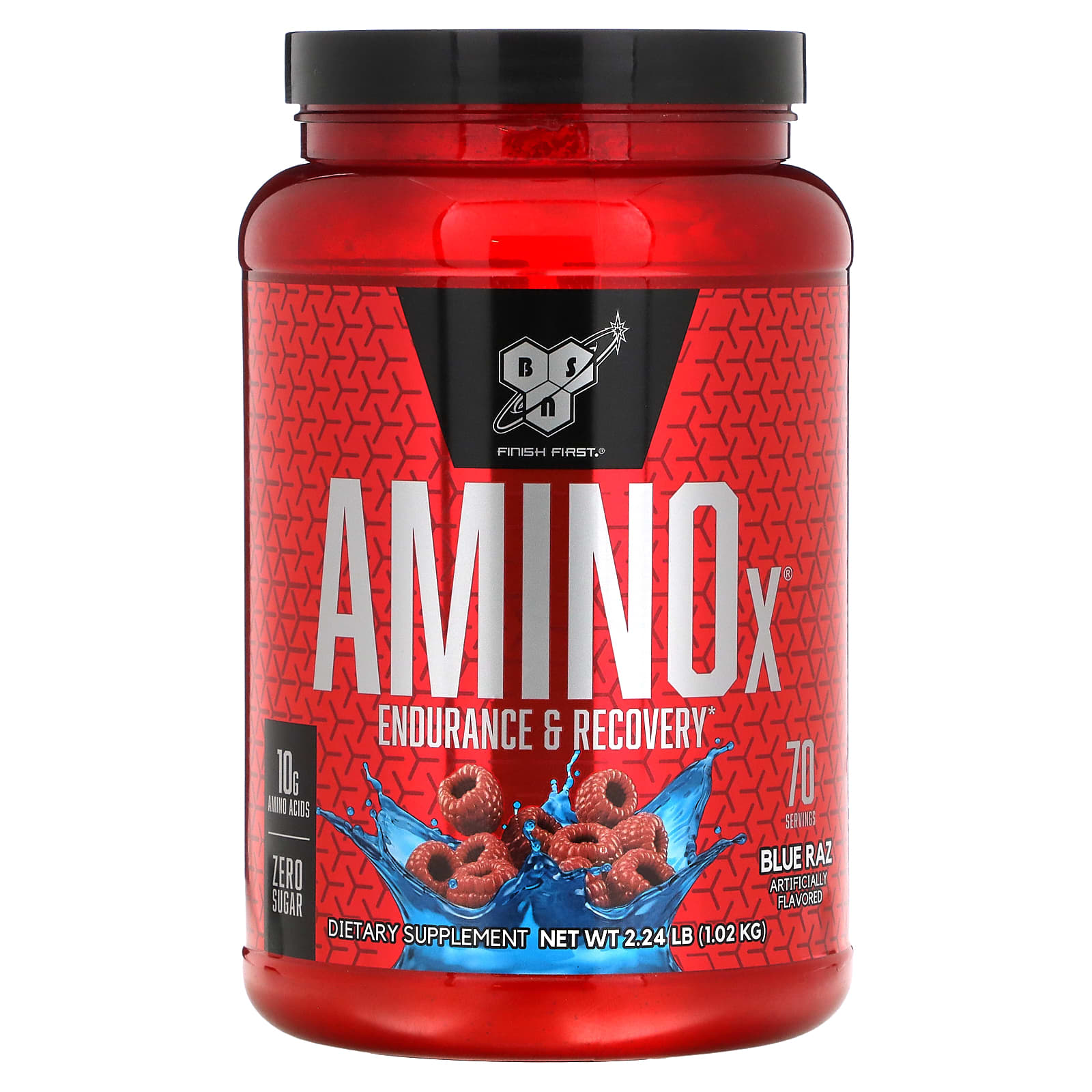 BSN AminoX выносливость и восстановление со вкусом синей малины 101 кг 224 фунта 10090₽
