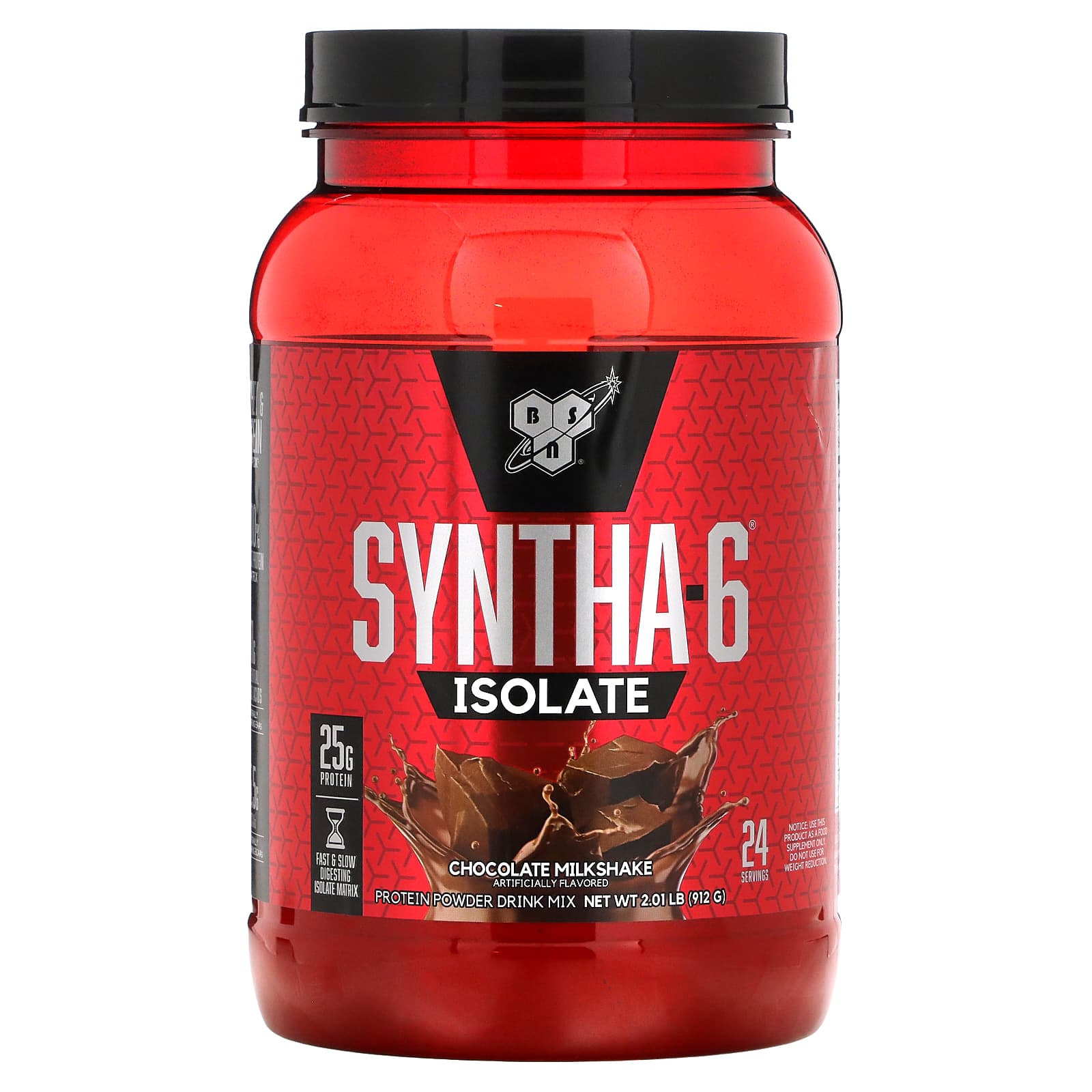 BSN Syntha-6 Isolate белково-порошковая смесь для напитков со вкусом шоколадного молочного коктейля 912 г 201 фунта 8290₽