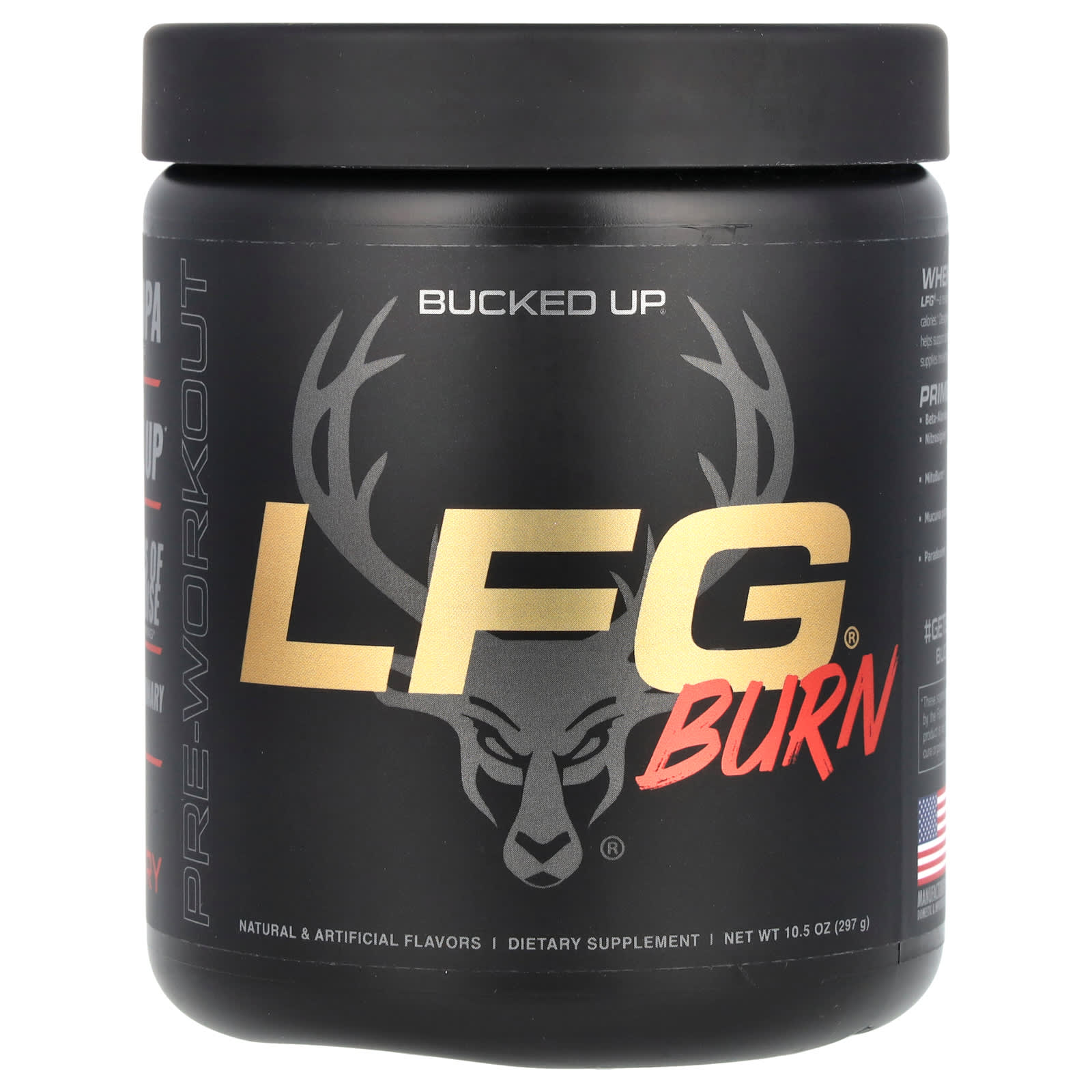 Bucked Up LFG Burn предтренировочный комплекс со вкусом ягод 297 г 105 унции 7990₽