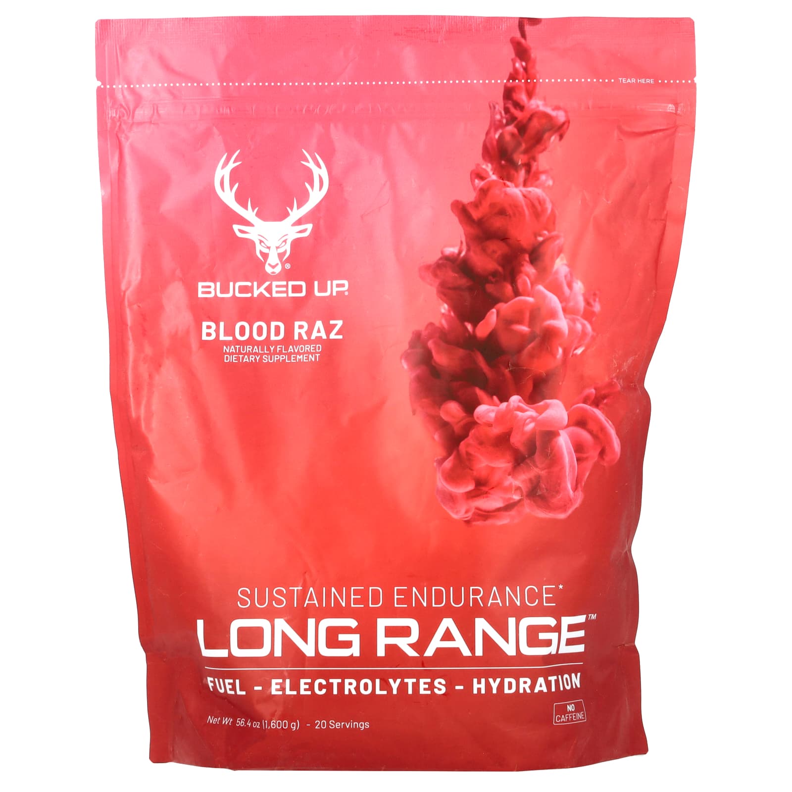 Bucked Up Long Range Blood Raz 1600 г 564 унции 7090₽