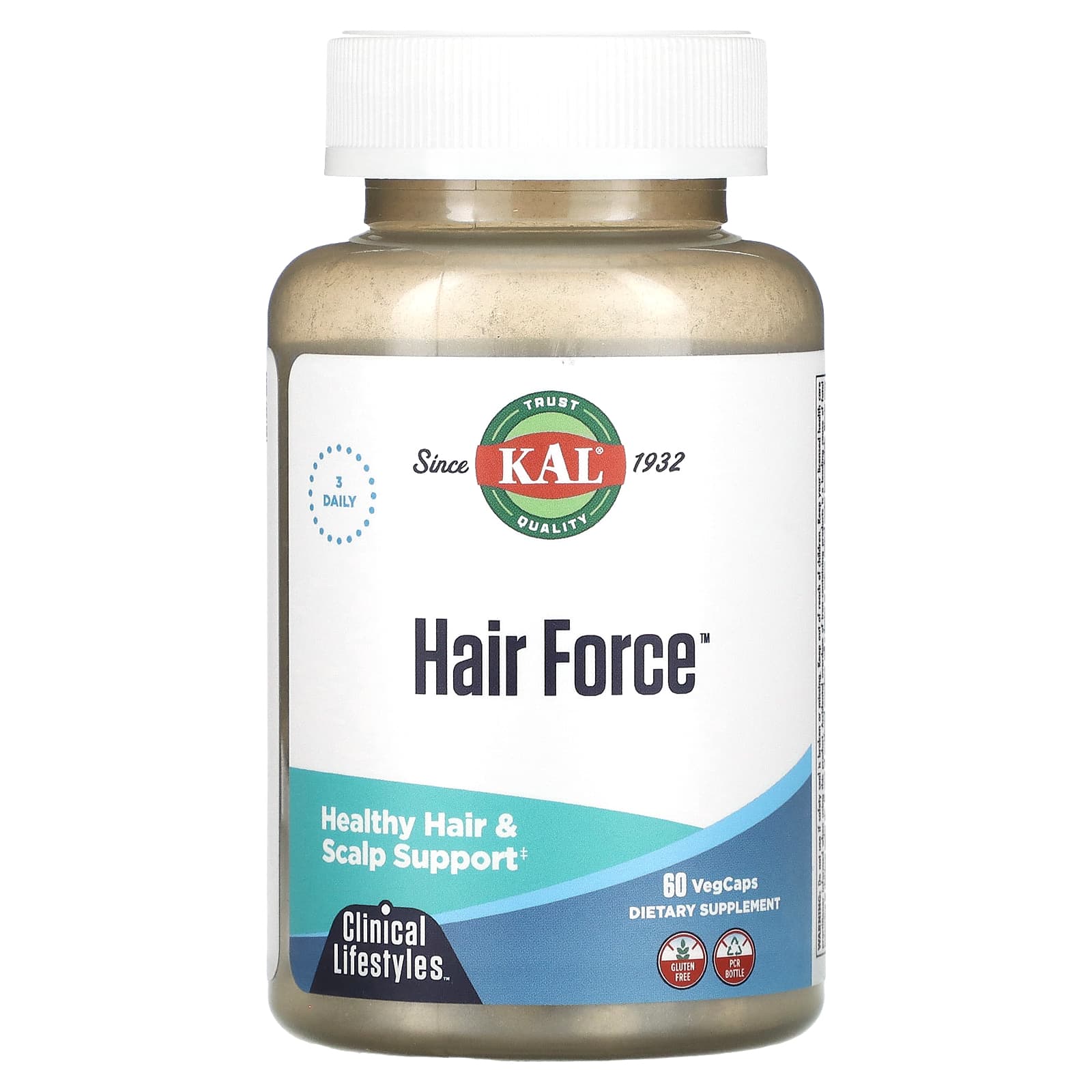 KAL Hair Force высокоэффективный биотин 60 вегетарианских капсул 3790₽