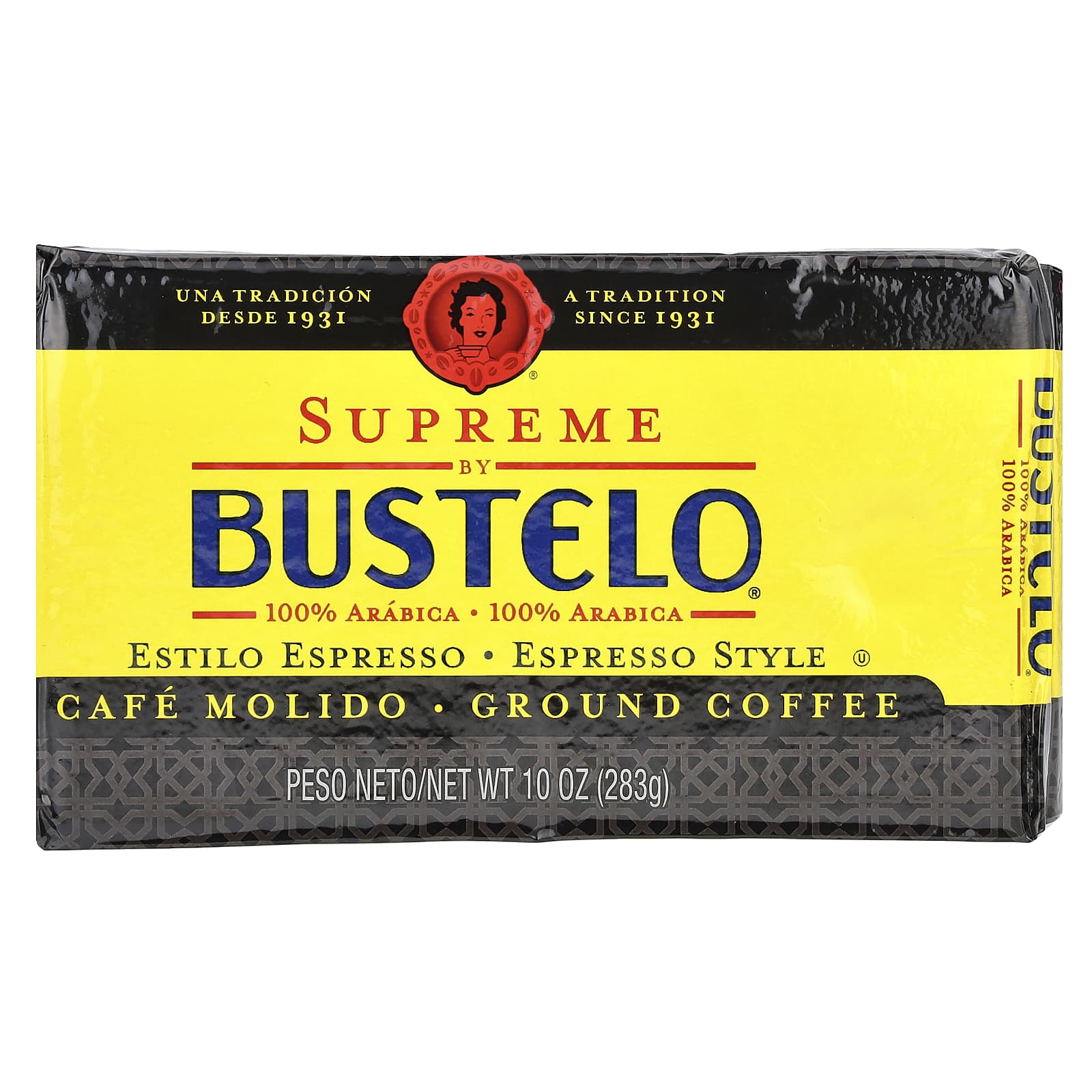 Café Bustelo, Supreme by Bustelo, молотый кофе в стиле эспрессо, 283 г (10 унций)