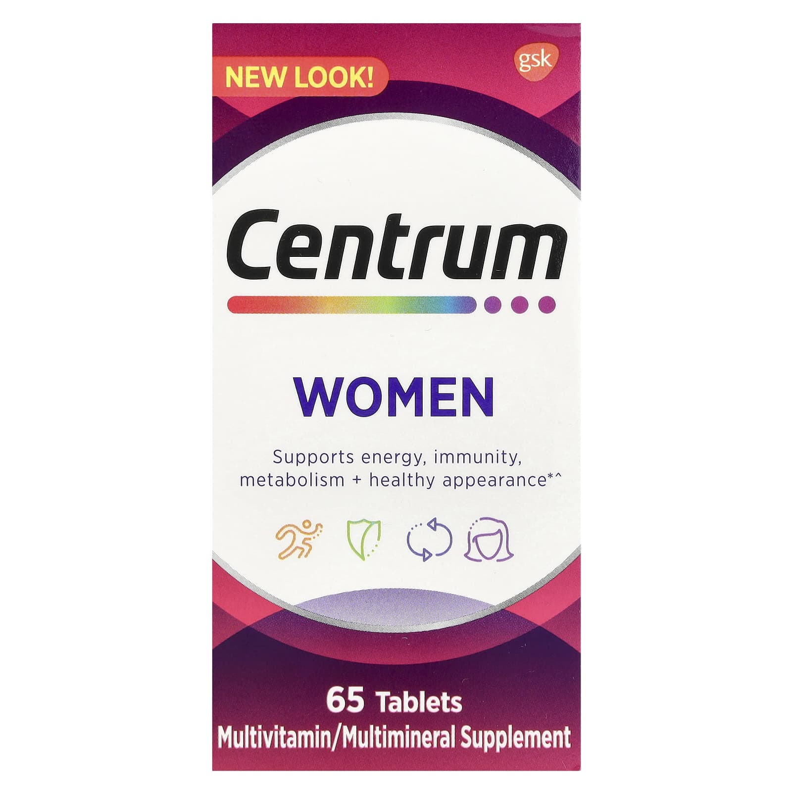 Centrum, Мультивитамины для женщин, 65 таблеток