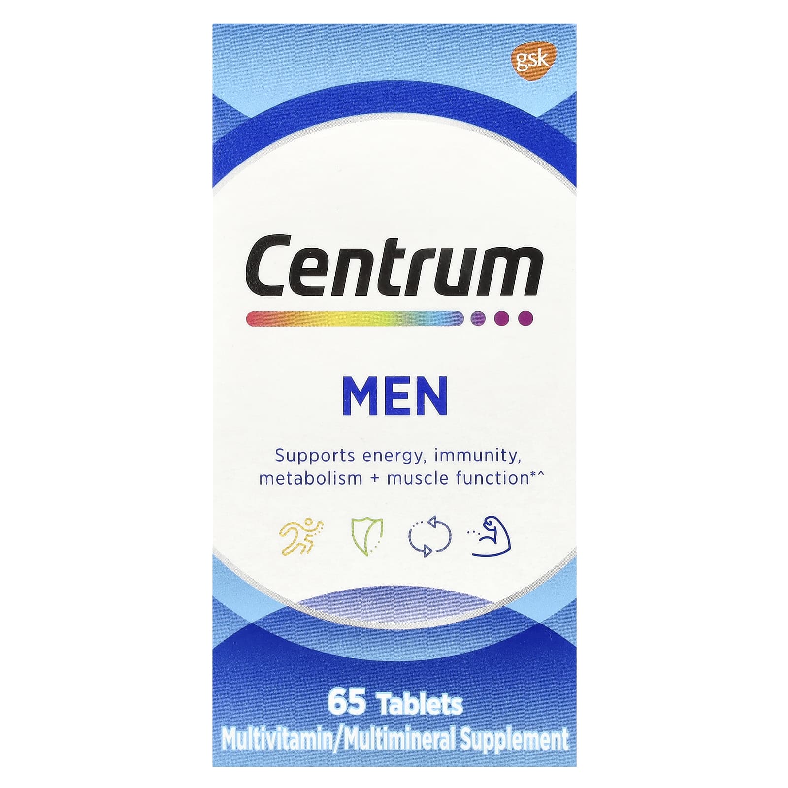 Centrum, Мультивитамины для мужчин, 65 таблеток