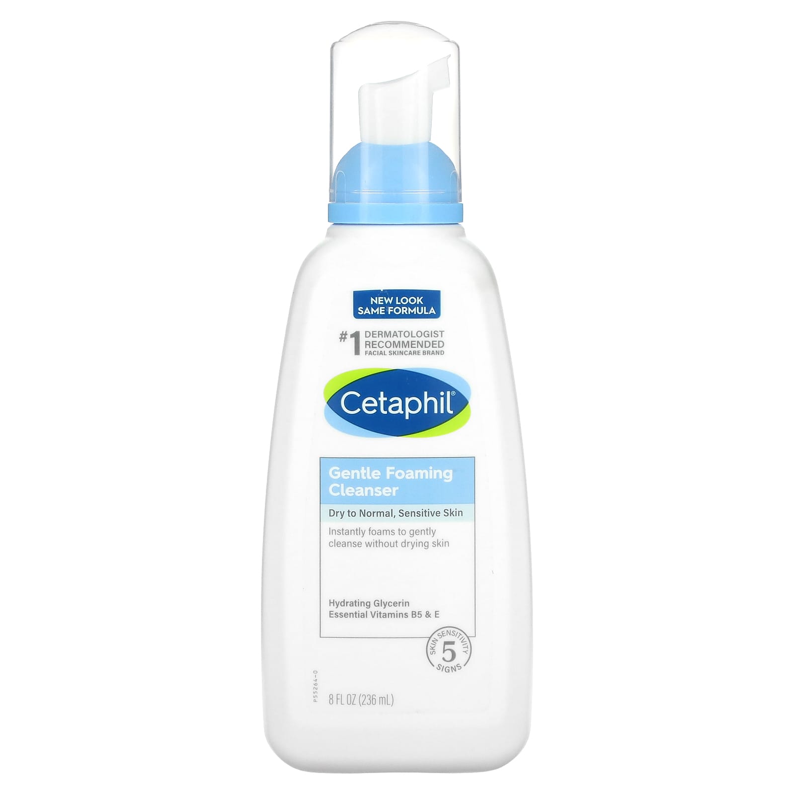 Cetaphil, мягкая очищающая пенка, без отдушки, 236 мл (8 жидк. унций)