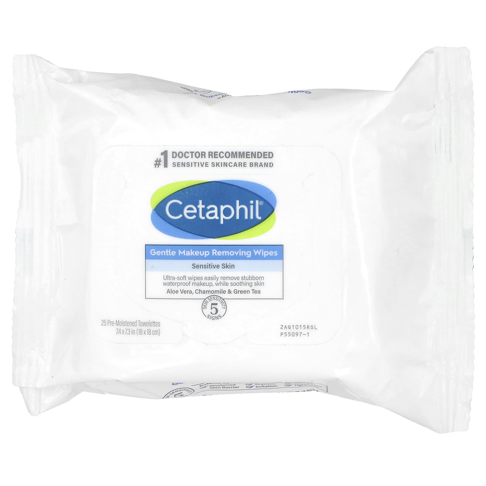 Cetaphil Салфетки для деликатного снятия макияжа 25 влажных салфеток 2290₽