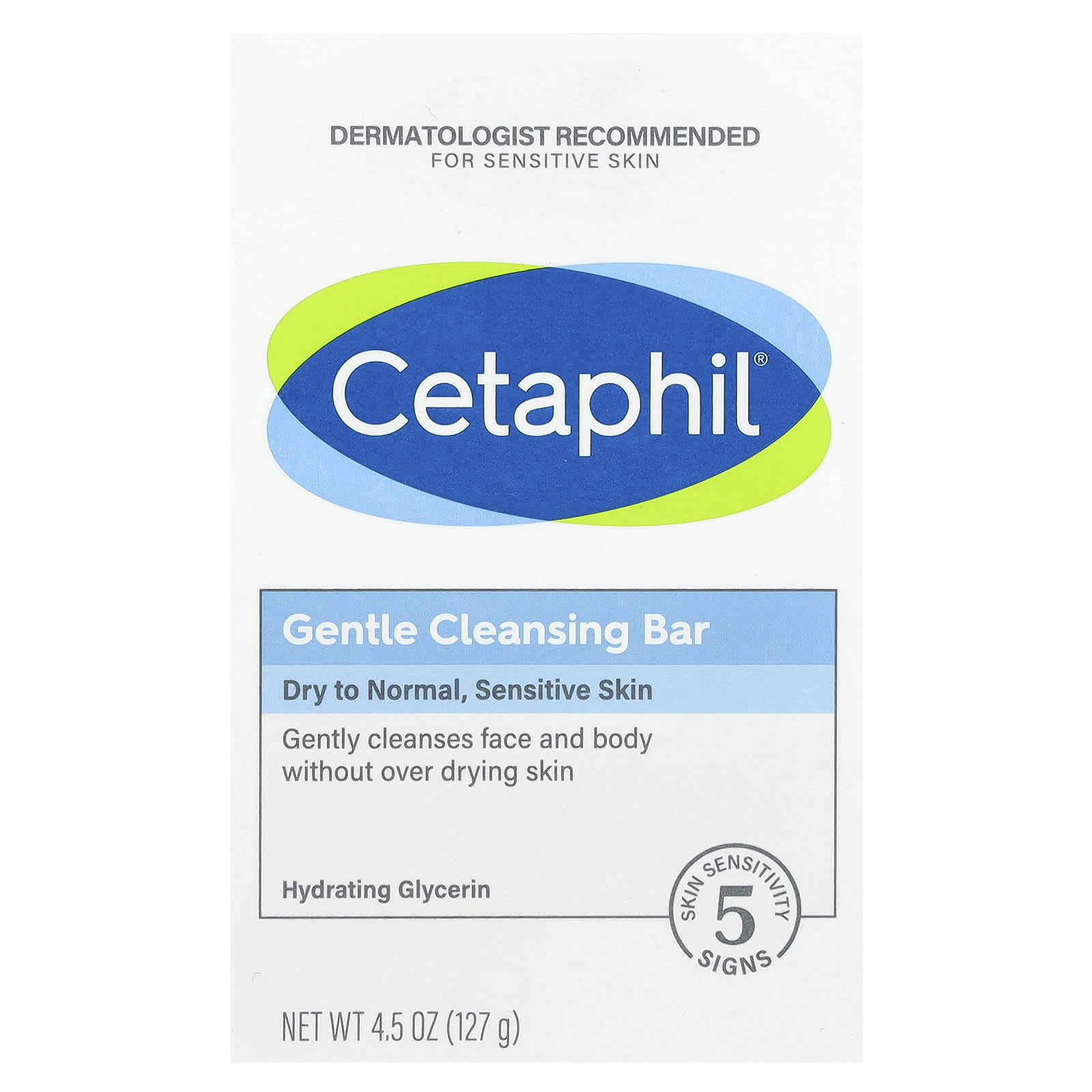 Cetaphil, мягкое очищающее средство, 127 г (4,5 унции)