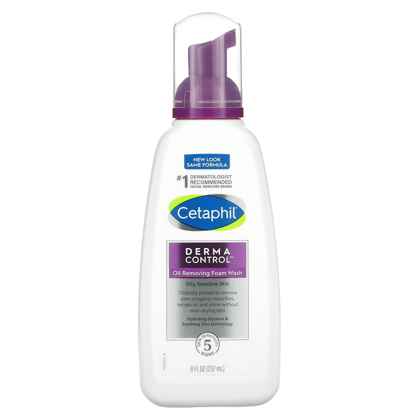 Cetaphil, Derma Control, очищающая пенка для умывания, 237 мл (8 жидк. унций)