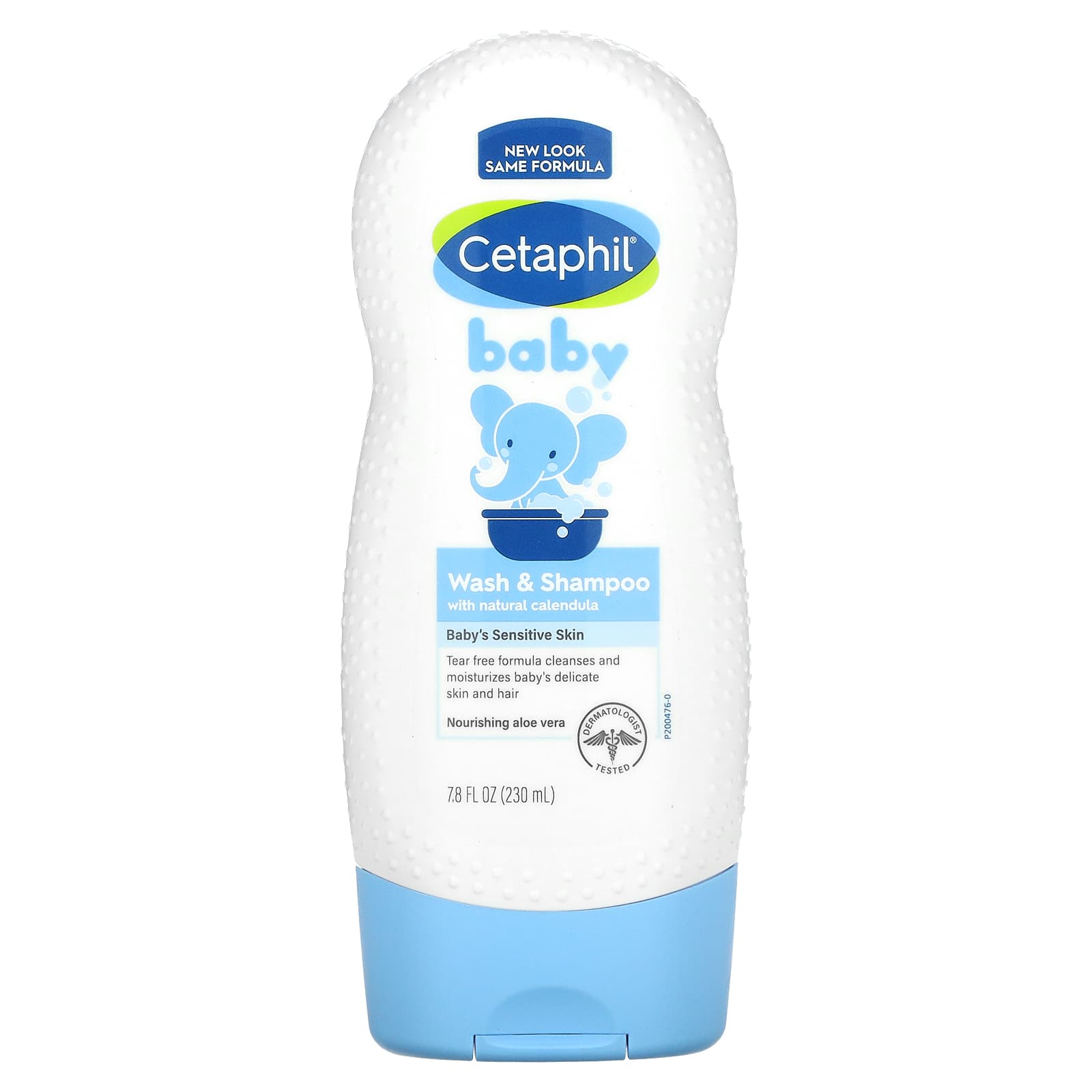 Cetaphil, детский гель для душа и шампунь, с органической календулой, 230 мл (7,8 жидк. унции)