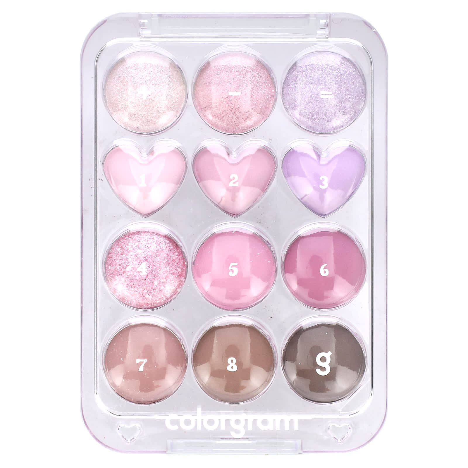 Colorgram, палитра теней для век, оттенок 03 розовый + лаванда = любовь, 8,9 г (0,31 унции)