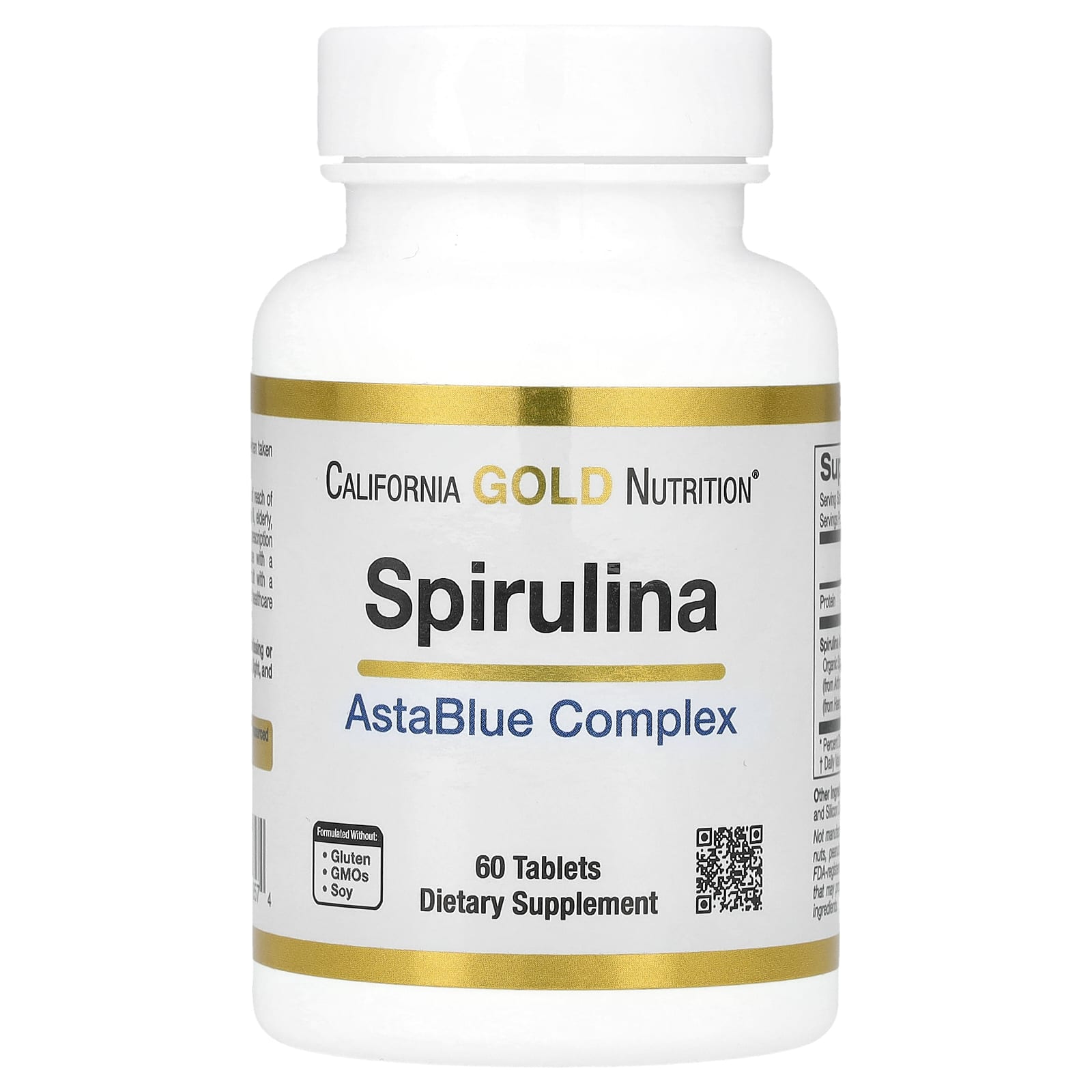 California Gold Nutrition, AstaBlue, комплекс со спирулиной, 60 таблеток