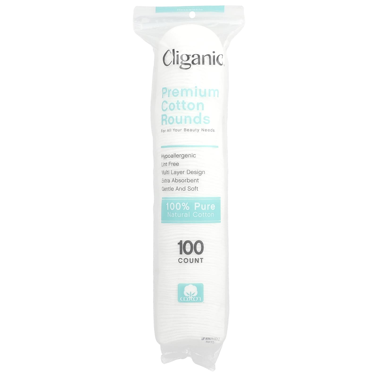 Cliganic, Хлопковые кружки премиального качества, 100 шт.