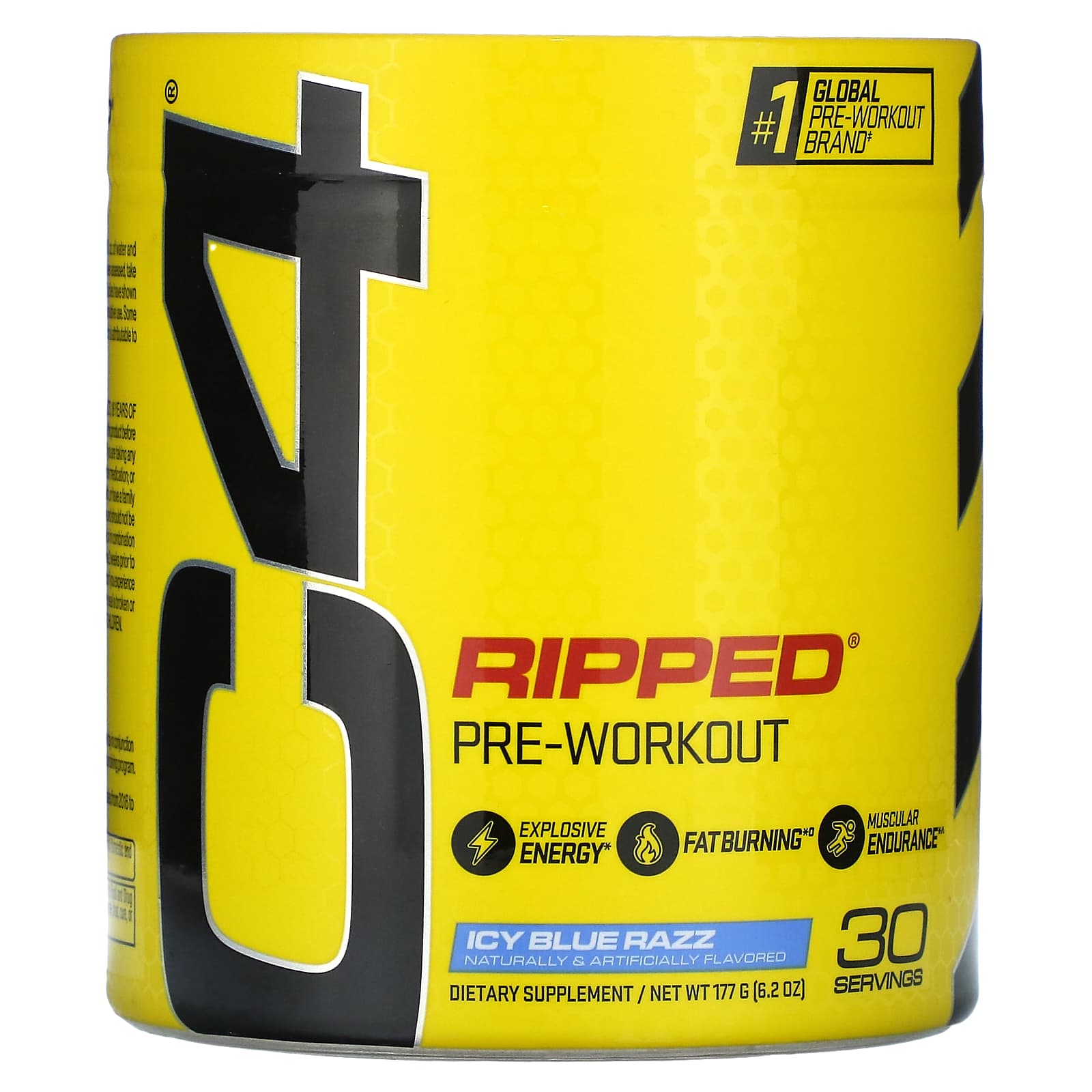 Cellucor, C4 Ripped, Explosive Pre-Workout, ледяная голубая роза, 180 г (6,3 унции)