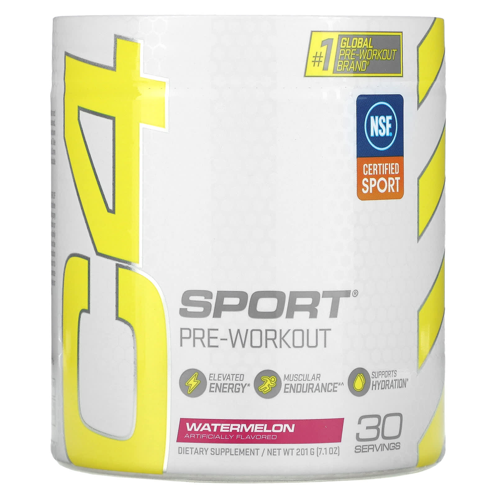 Cellucor, C4 Sport, перед тренировкой, арбуз, 201 г (7,1 унций)