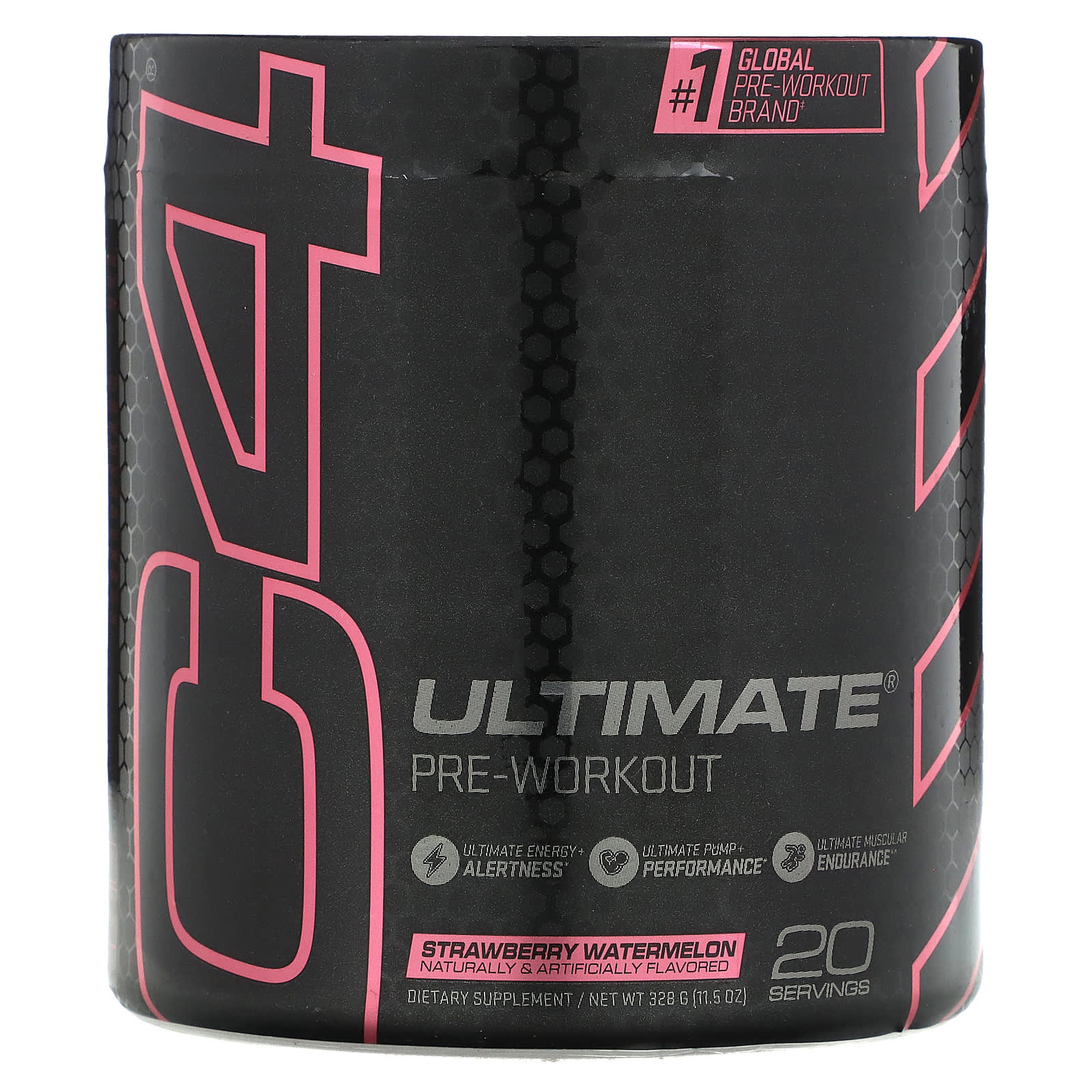 Cellucor, C4 Ultimate Pre-Workout Performance, предтренировочный комплекс, клубника и арбуз, 340 г (11,99 унции)