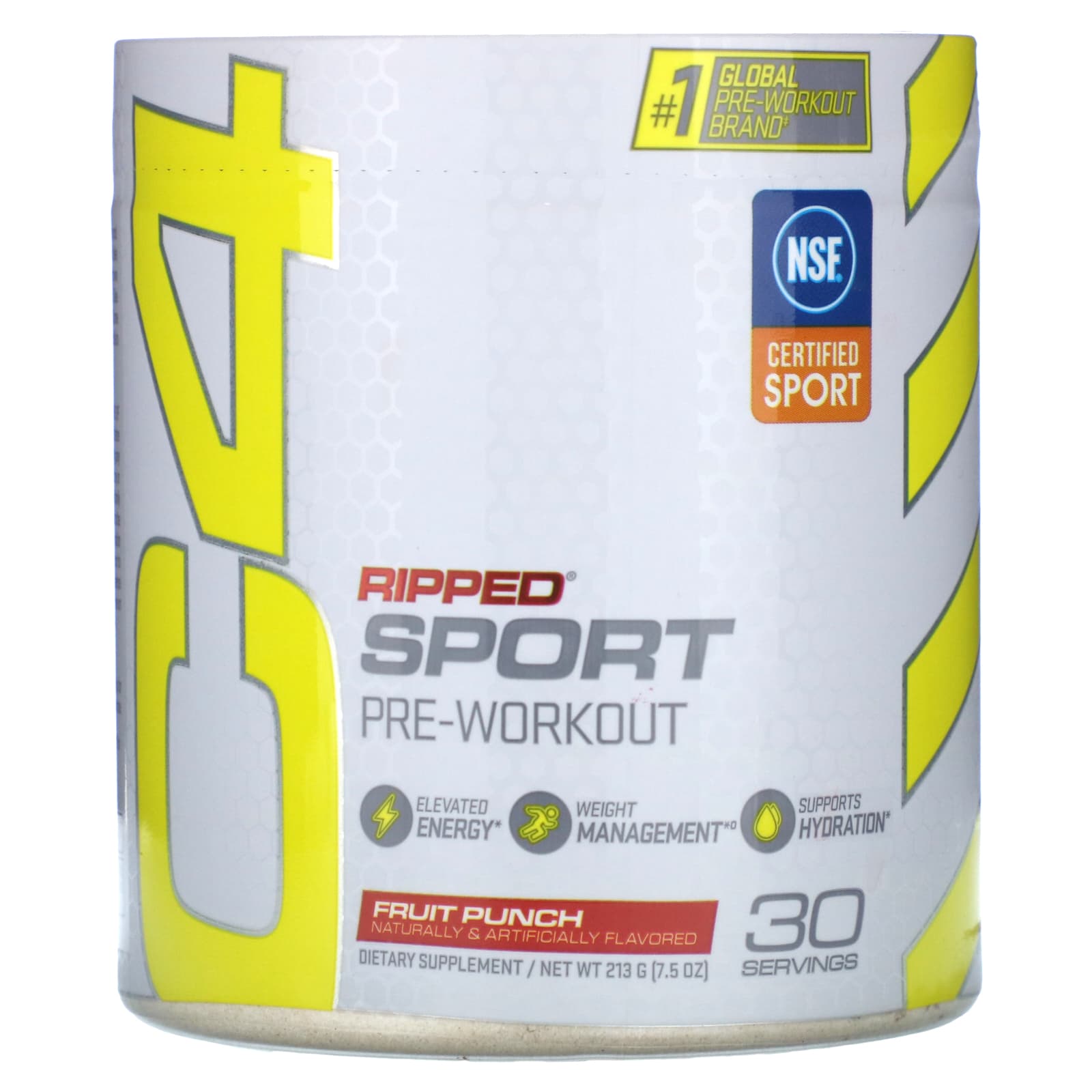 Cellucor, C4 Ripped Sport, перед тренировкой, фруктовый пунш, 255 г (9 унций)