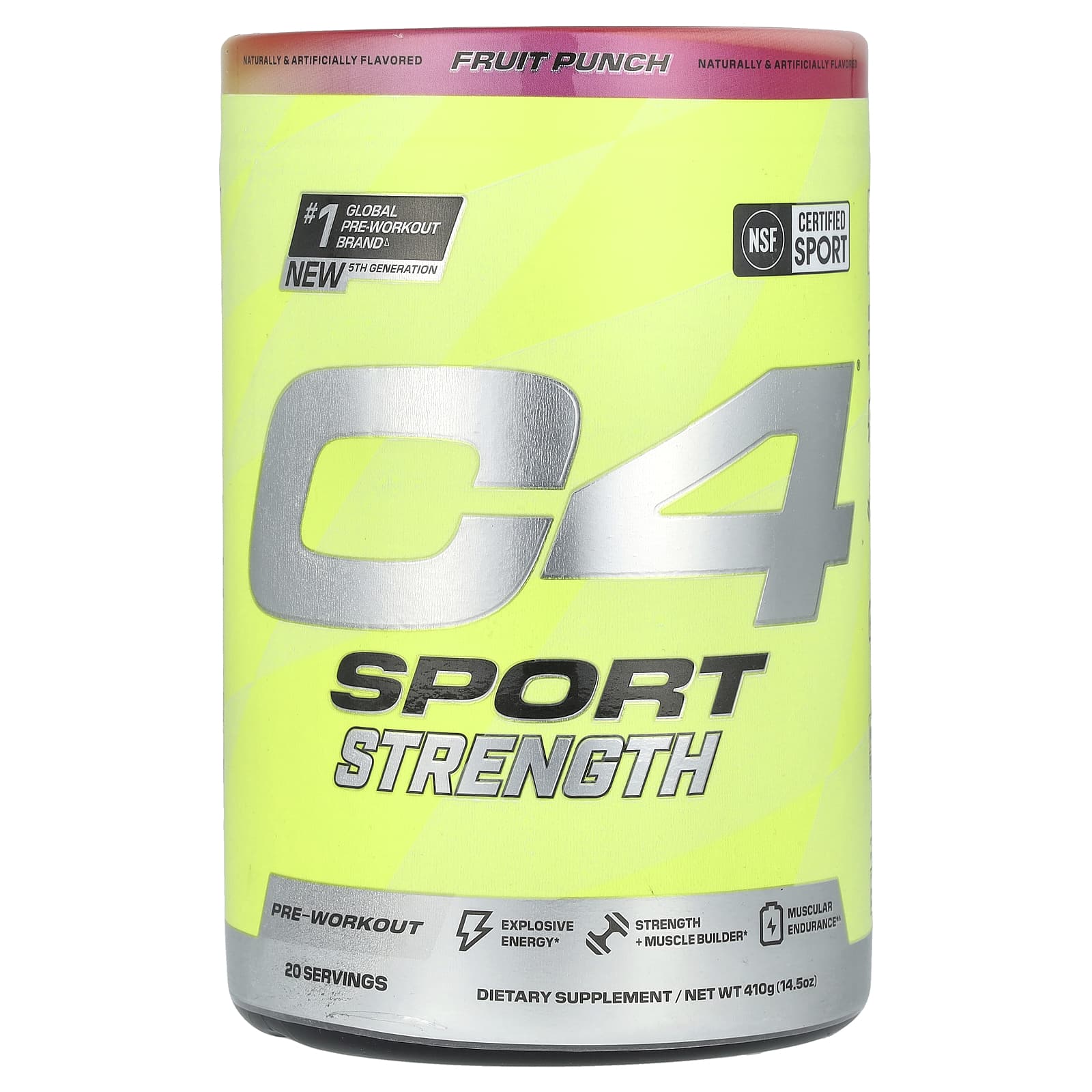 Cellucor, C4, Sport Strength, перед тренировкой, фруктовый пунш, 410 г (14,5 унции)