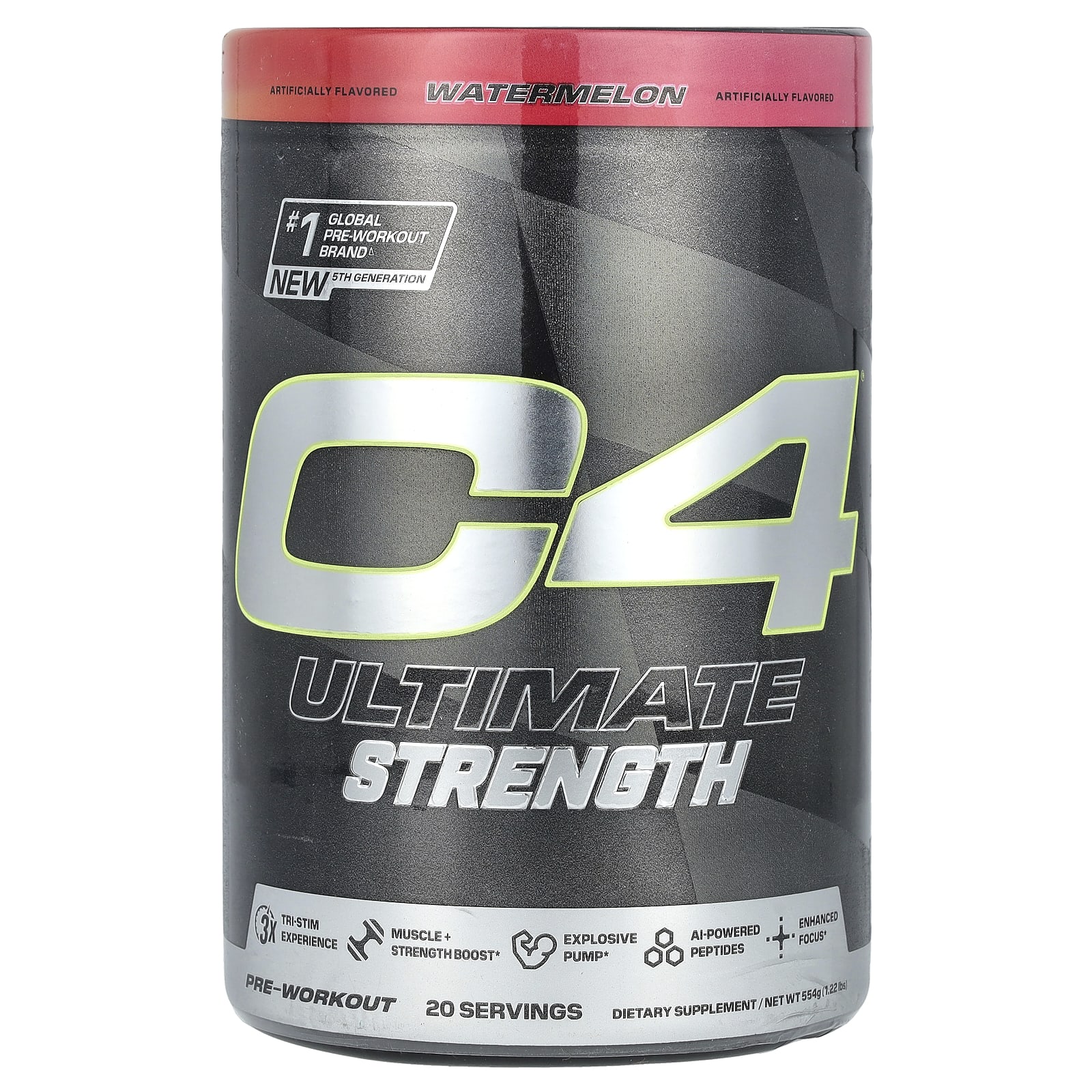 Cellucor, C4 Ultimate Strength, перед тренировкой, арбуз, 554 г (1,22 фунта)