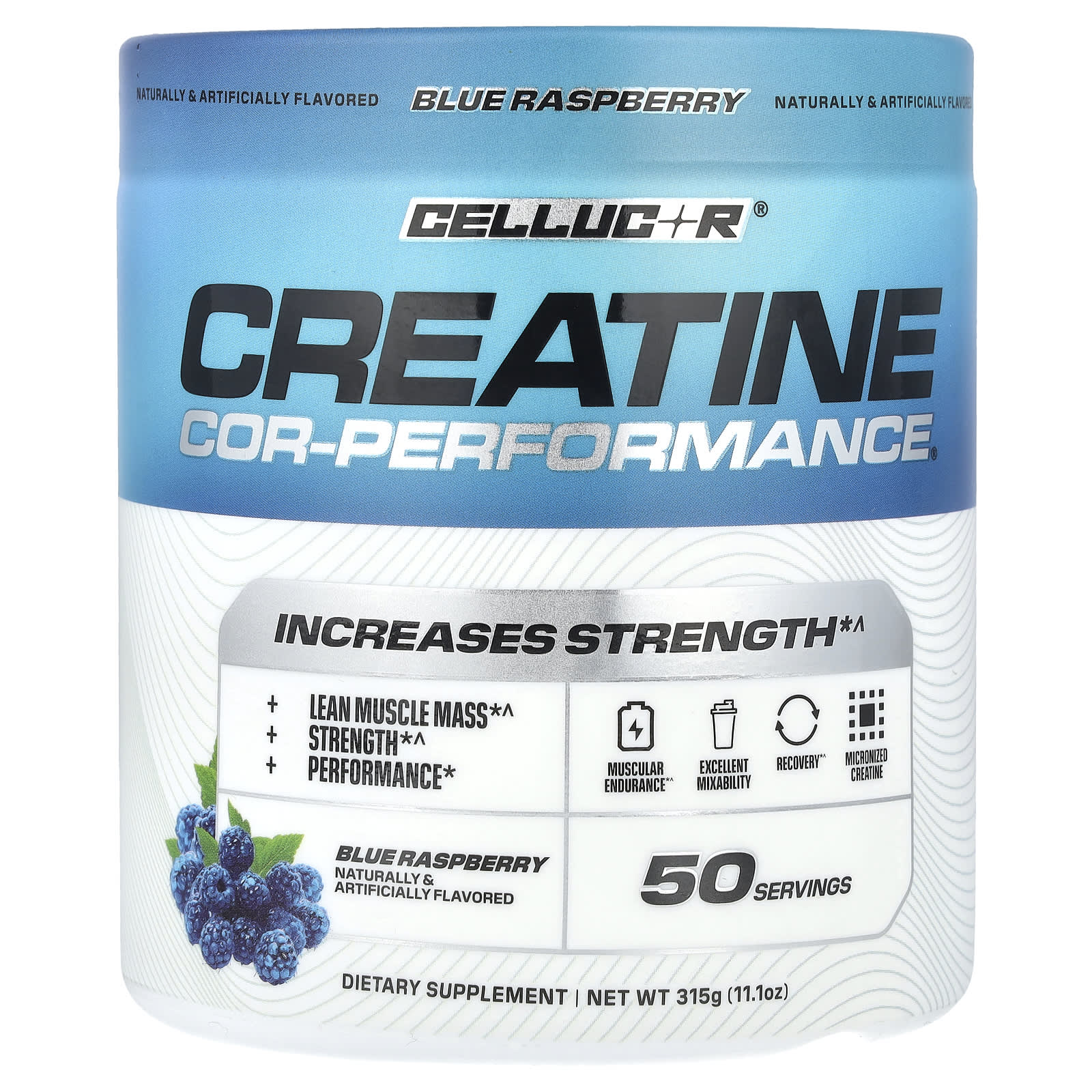 C4 / Cellucor, Creatine COR-Performance®, голубая малина, 315 г (11,1 унции)