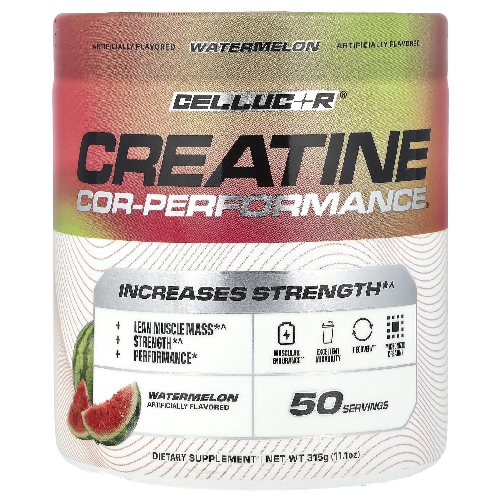 C4 / Cellucor, Creatine COR-Performance®, арбуз, 315 г (11,1 унции)