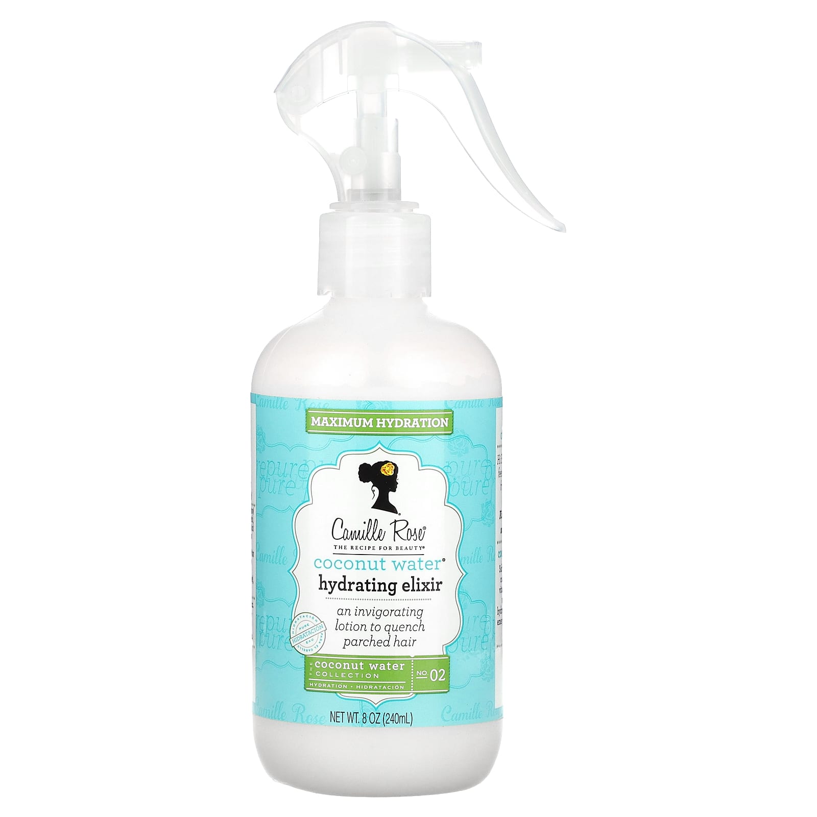 Camille Rose кокосовая вода увлажняющий эликсир 240 мл 8 унций 2490₽